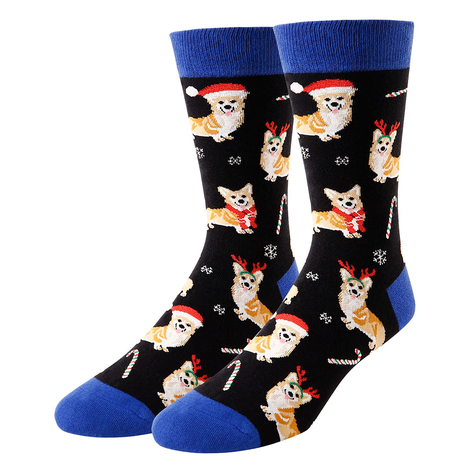 HappyPop Men's Animal Socks - Cute Cat, Flamingo, Sloth & Llama Novelty Socks - Perfect Gift for Animal Lovers - Comfortable & Fun for Casual Wear, Gifts & Holidays