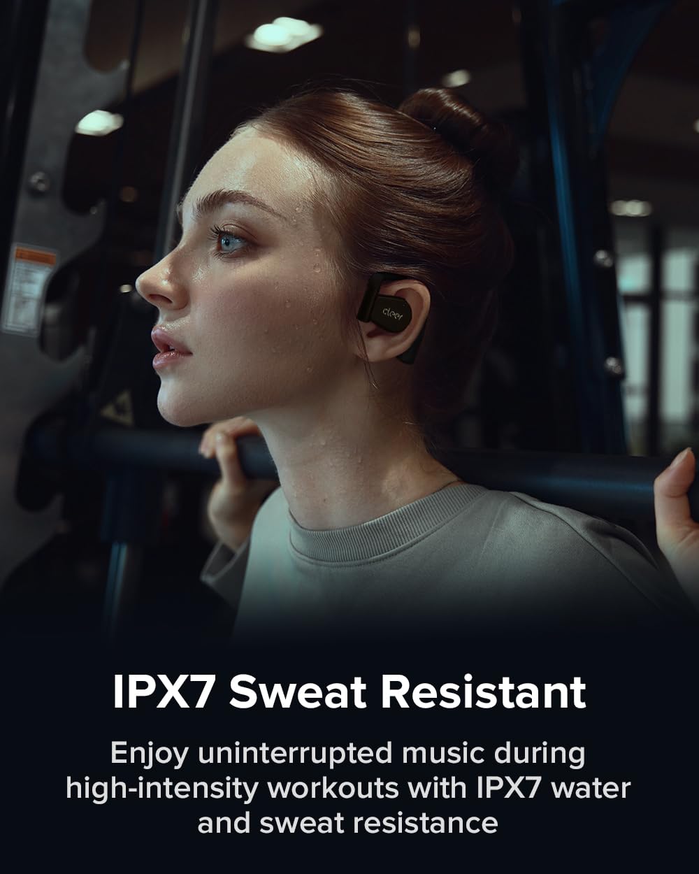 Cleer ARC 3 Open Ear Wireless Earbuds with Dolby Audio & Snapdragon Sound - 50H Battery, Bluetooth 5.4, IPX7 Waterproof, Multi-Point Connectivity, Smart Touch Controls - Perfect for Running, Workouts, and Outdoor Activities (Black)