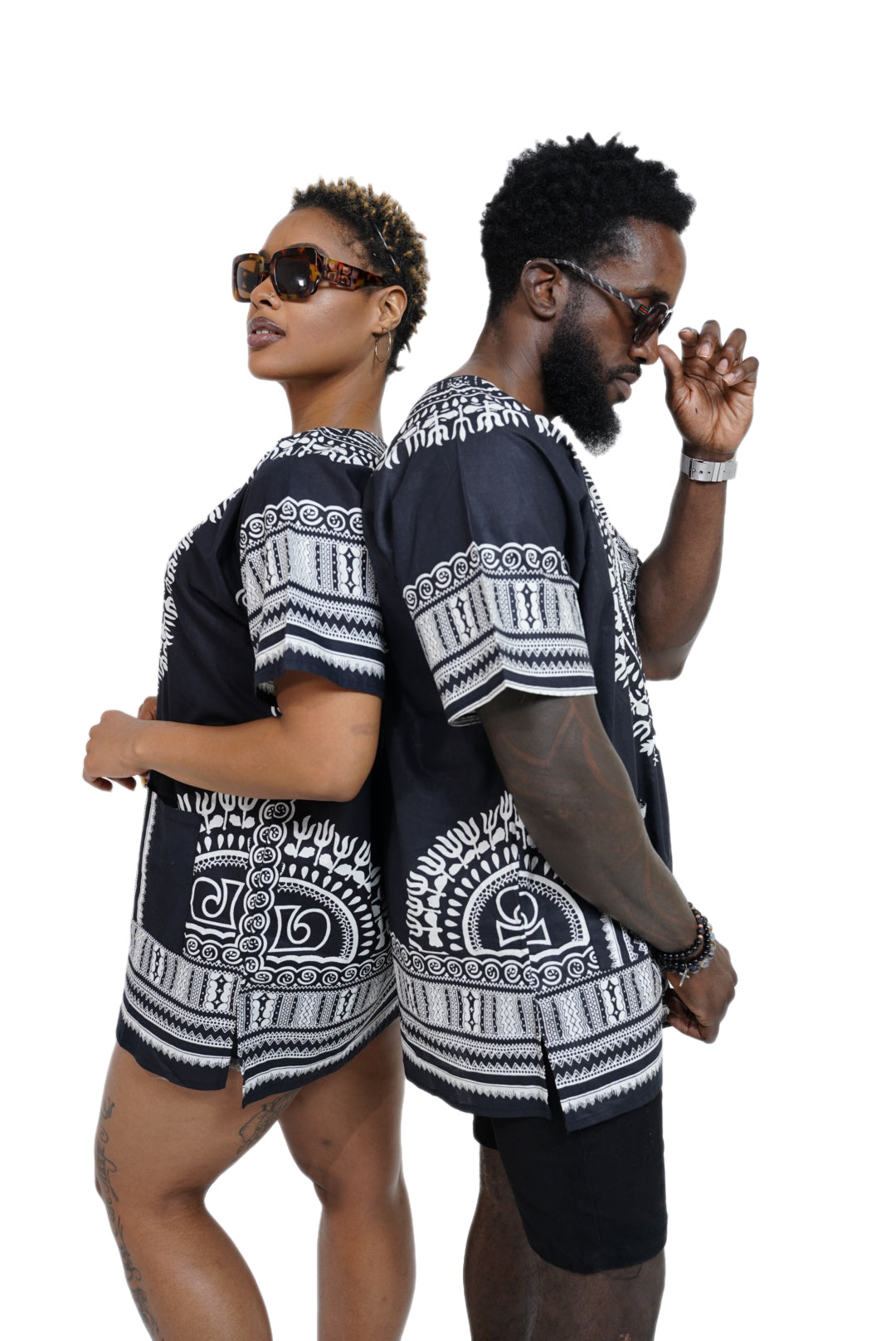 African Print Unisex Dashiki Shirt for Men & Women | Traditional Ankara Cotton Tunic Top | Perfect for Festivals, Concerts, Cruises & Outdoor Events | DP3578