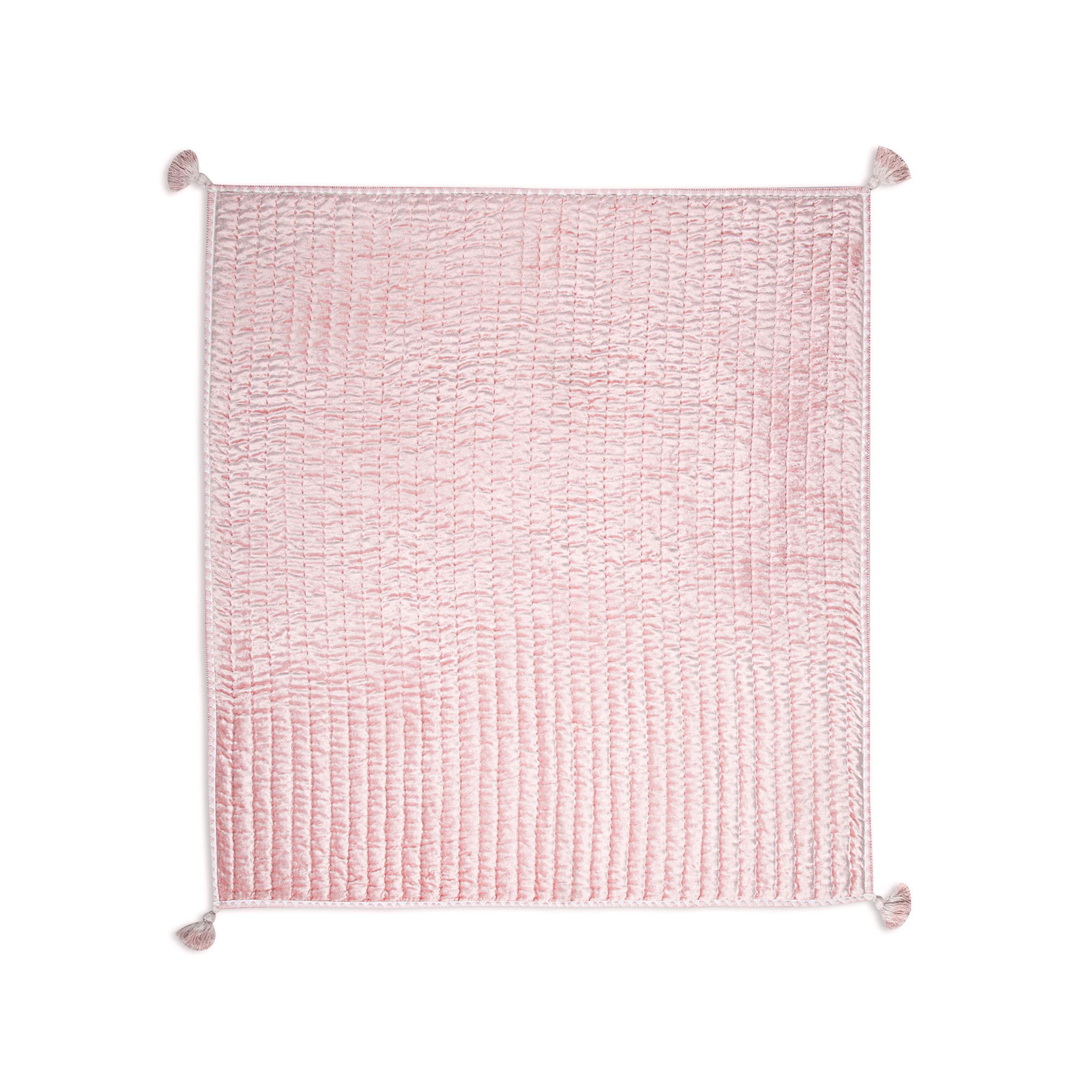 Premium Crane Baby Parker Velvet Quilted Blanket - Ultra Soft & Luxurious Nursery Blanket for Newborns & Toddlers - Perfect for Crib, Stroller, Swaddling & Photo Shoots