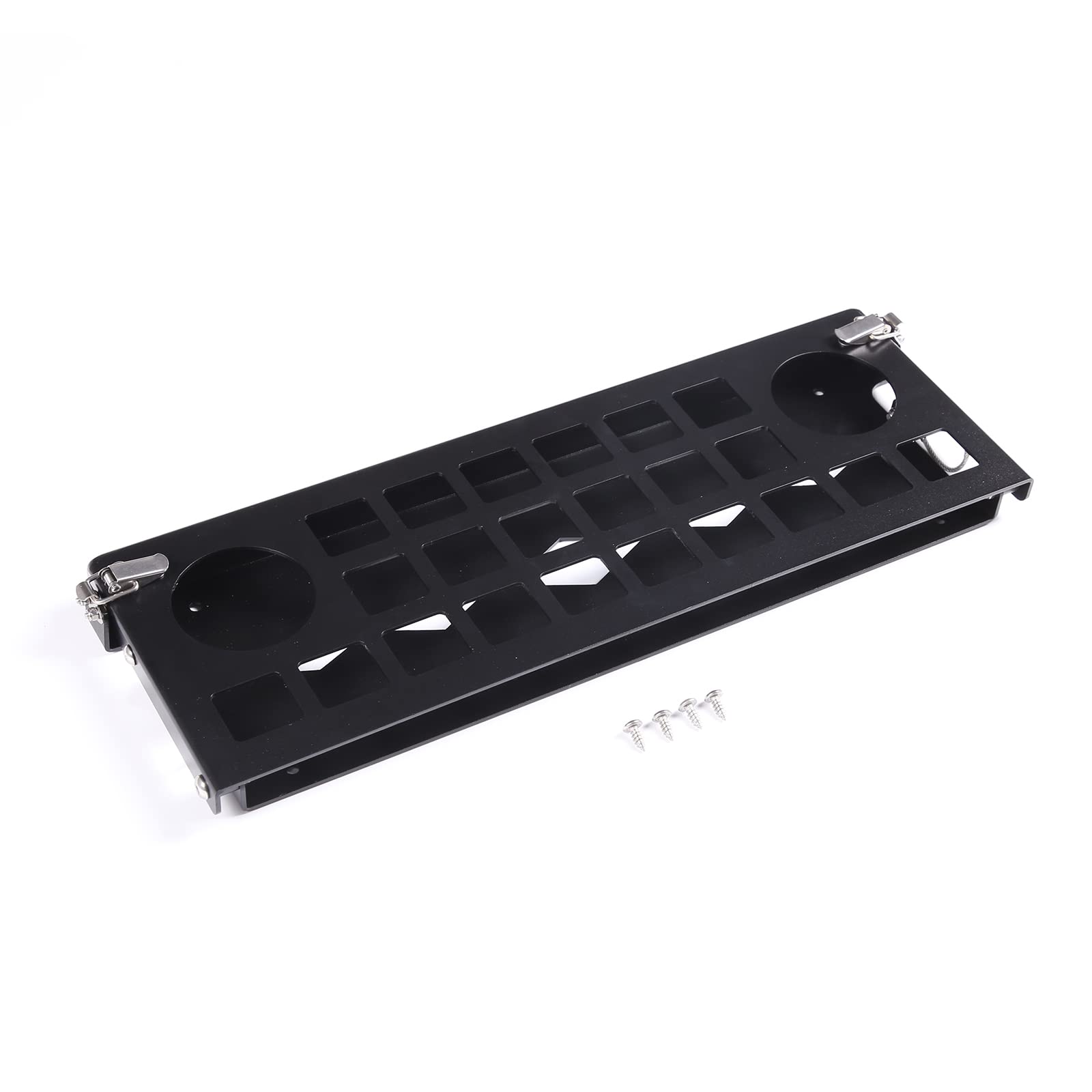 Aluminum Alloy Car Organizer Tray for Toyota FJ Cruiser 2007-2021 - Multi-Function Storage Rack for Phone, Keys & Tools - Perfect for Road Trips & Daily Commuting