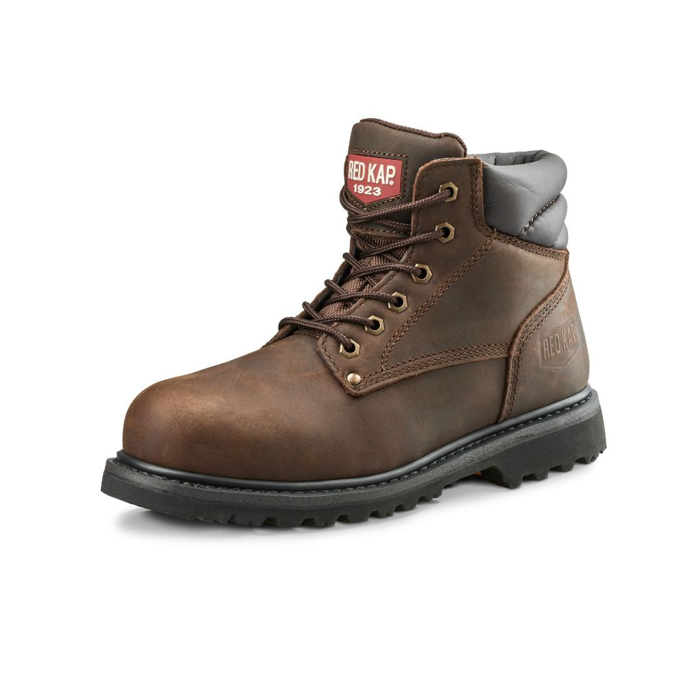 Red Kap Unisex 6 Steel Toe Work Safety CSA Boot CF23101ABR - Brown | OSHA Approved Industrial Boots for Construction, Warehouse & Heavy Duty Work