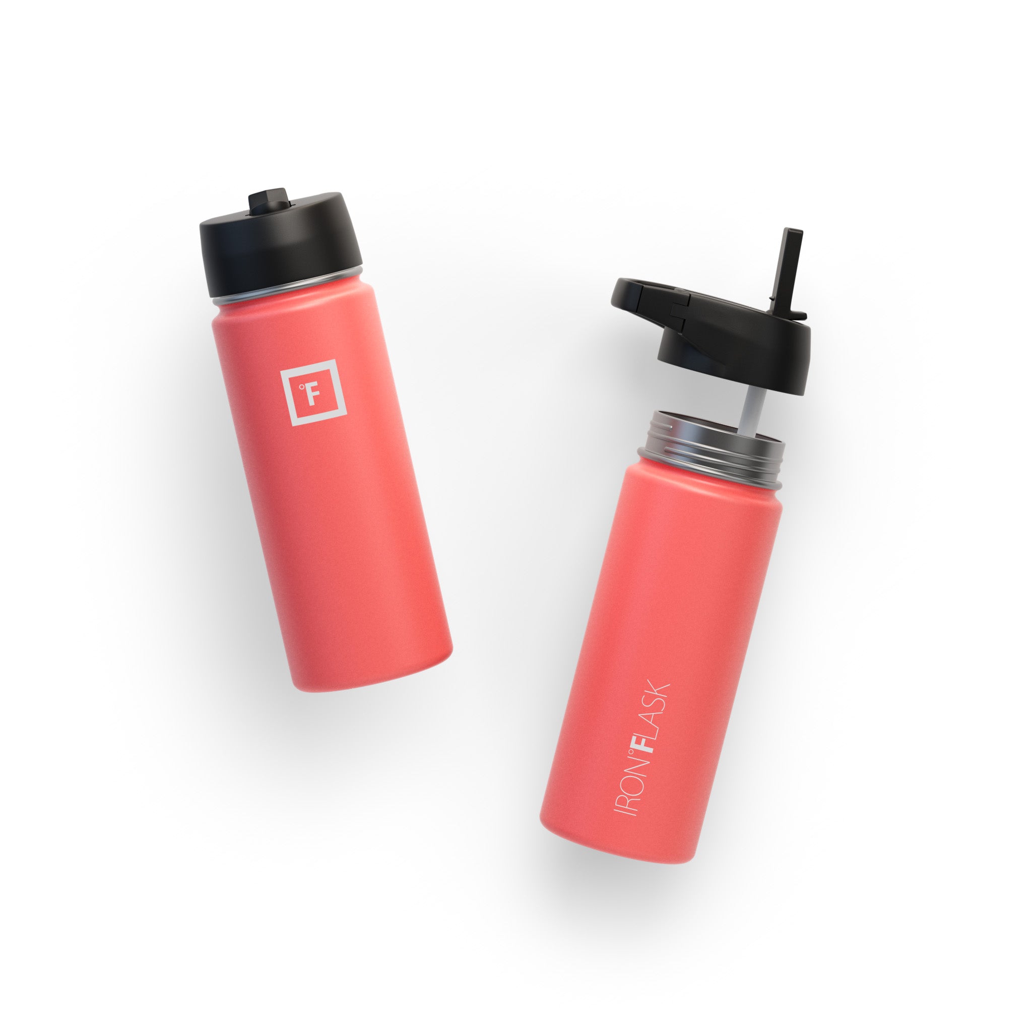 18 Oz Wide Mouth Water Bottle with Straw Lid - Leak Proof & BPA Free - Perfect for Gym, Hiking, Travel & Everyday Hydration