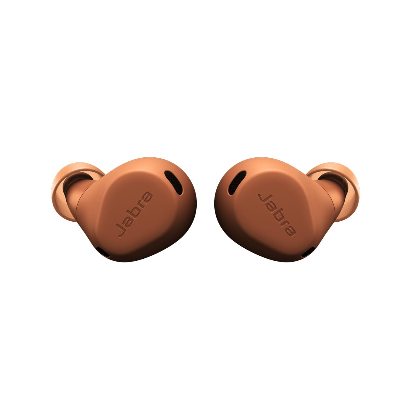 Jabra Elite 8 Active Wireless Bluetooth Earbuds with Hybrid ANC, 6 Mics, IP57 Waterproof for Running & Gym - Caramel Beige Noise Cancelling Headphones for Workouts, Commuting & Travel