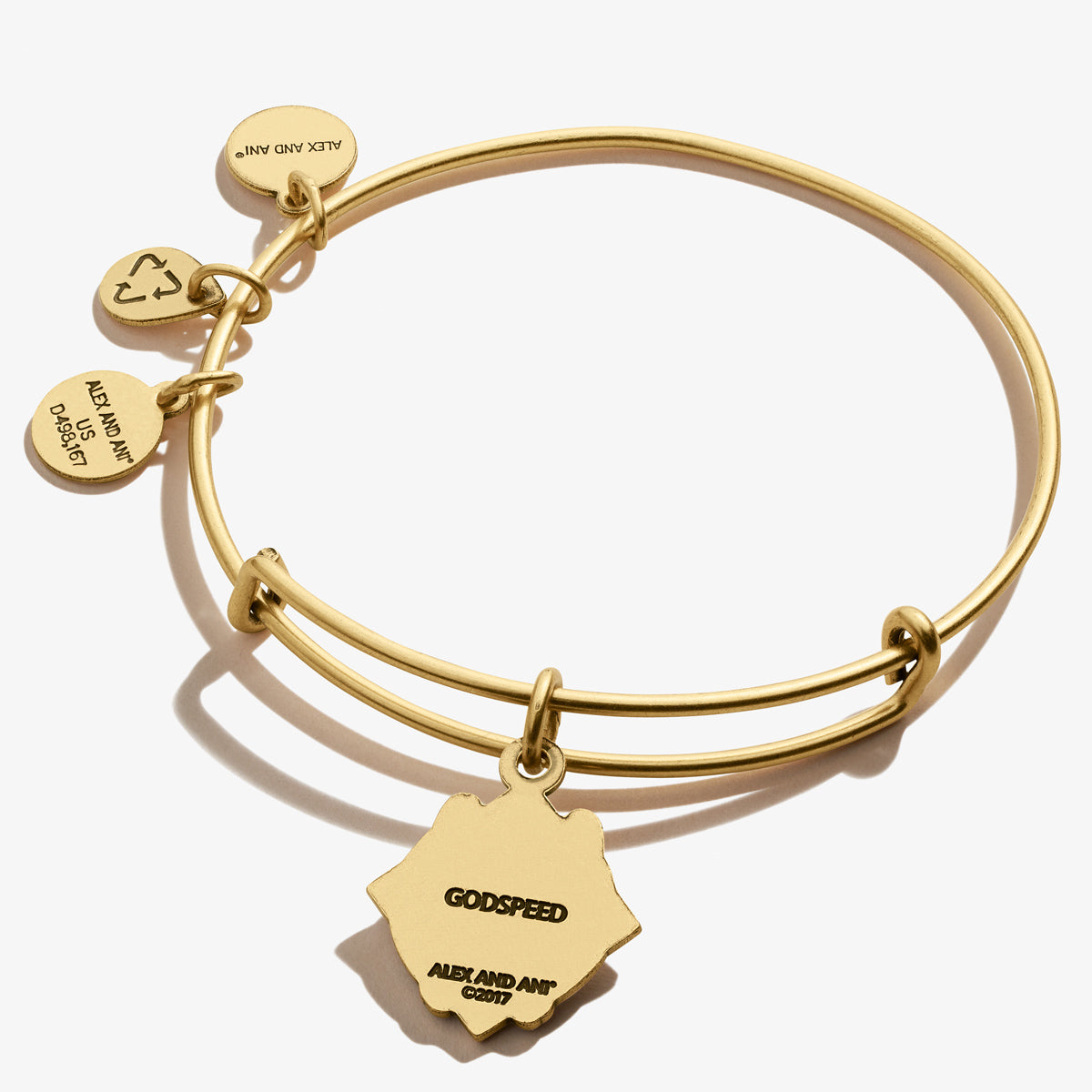 Godspeed Charm Bangle - Elegant Adjustable Bracelet for Women | Perfect for Everyday Wear, Gifts & Spiritual Protection