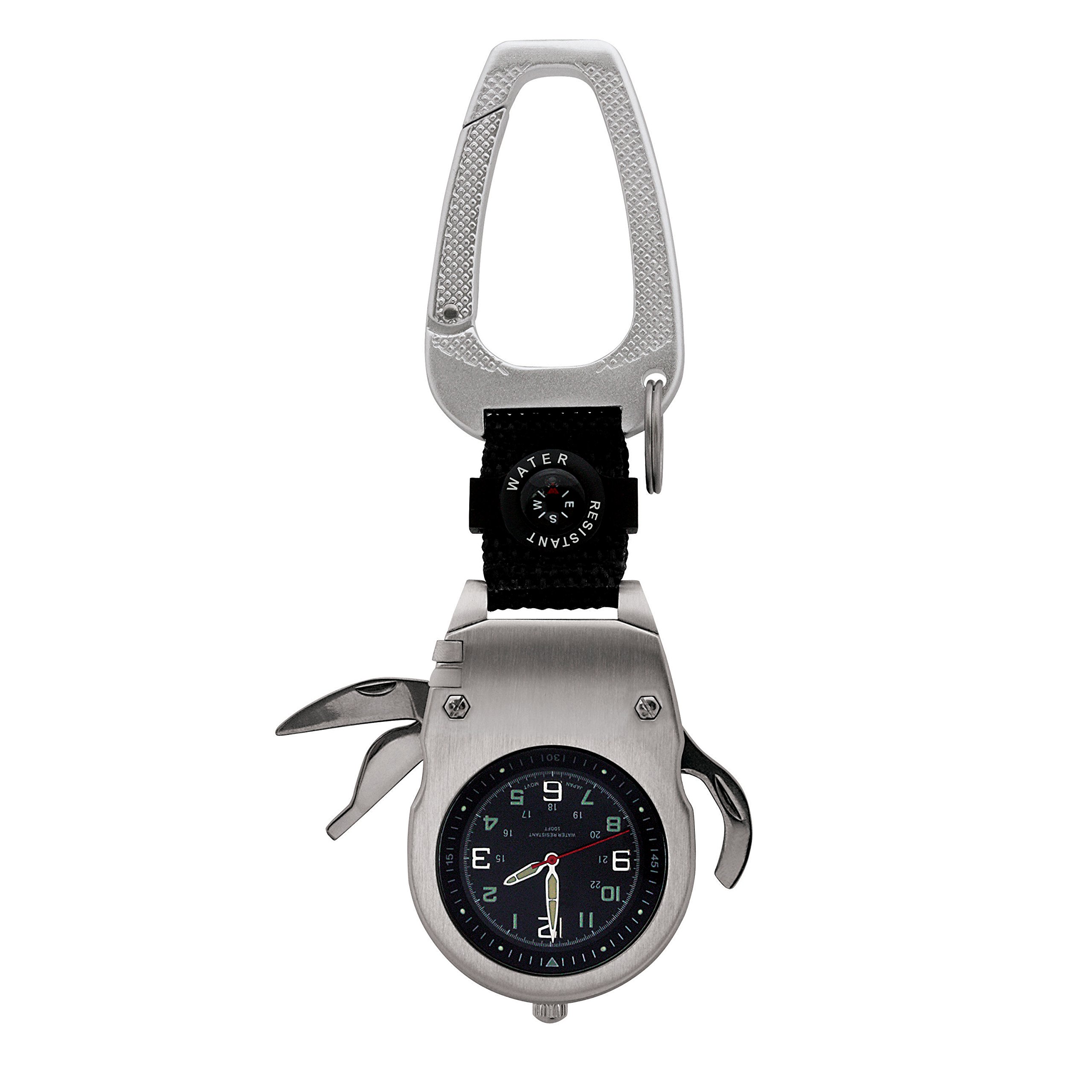 JFK Bicentennial Half Dollar Coin Multi-Tool with Pocket Watch & Compass - Perfect for Collectors, Outdoor Adventures & Survival Kits