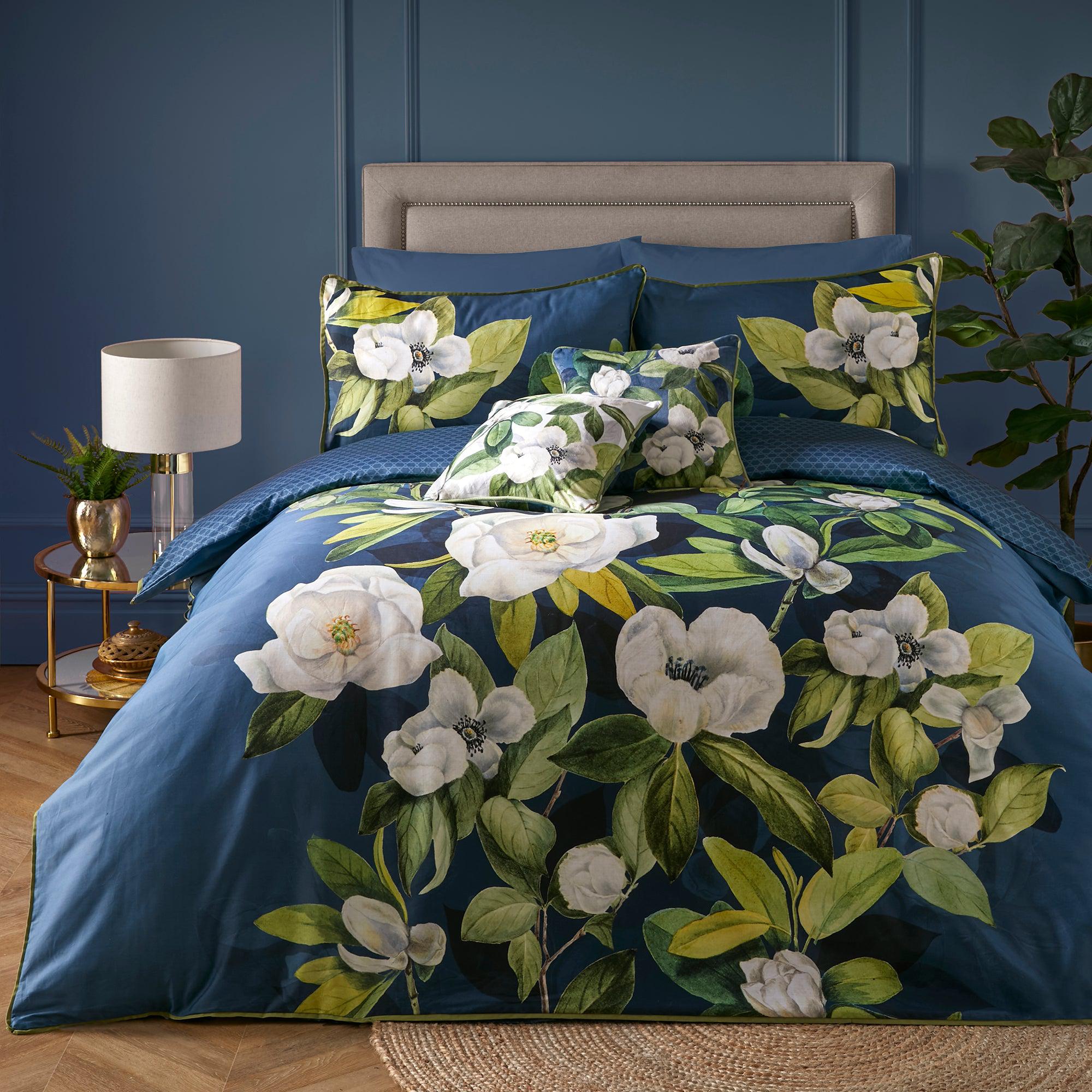 Soiree Alaya Duvet Cover Set - Dark Teal Luxury Bedding for Master Bedroom & Guest Room - Soft & Breathable Queen/King Size Comforter Cover with Zipper Closure