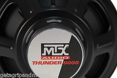 MTX Thunder6000 T6124A 12-Inch 4 Ohm Component Subwoofer - Pair of 2 for Car Audio & Home Theater Bass Enhancement