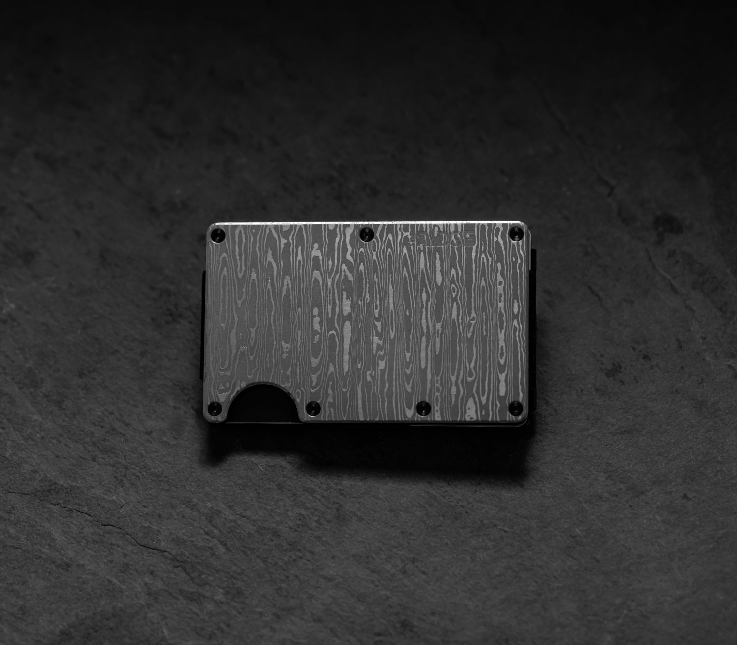 Premium Ridge Wallet - Slim RFID Blocking Metal Wallet with Damascus Steel Design - Perfect for Everyday Carry, Travel & Minimalist Lifestyle