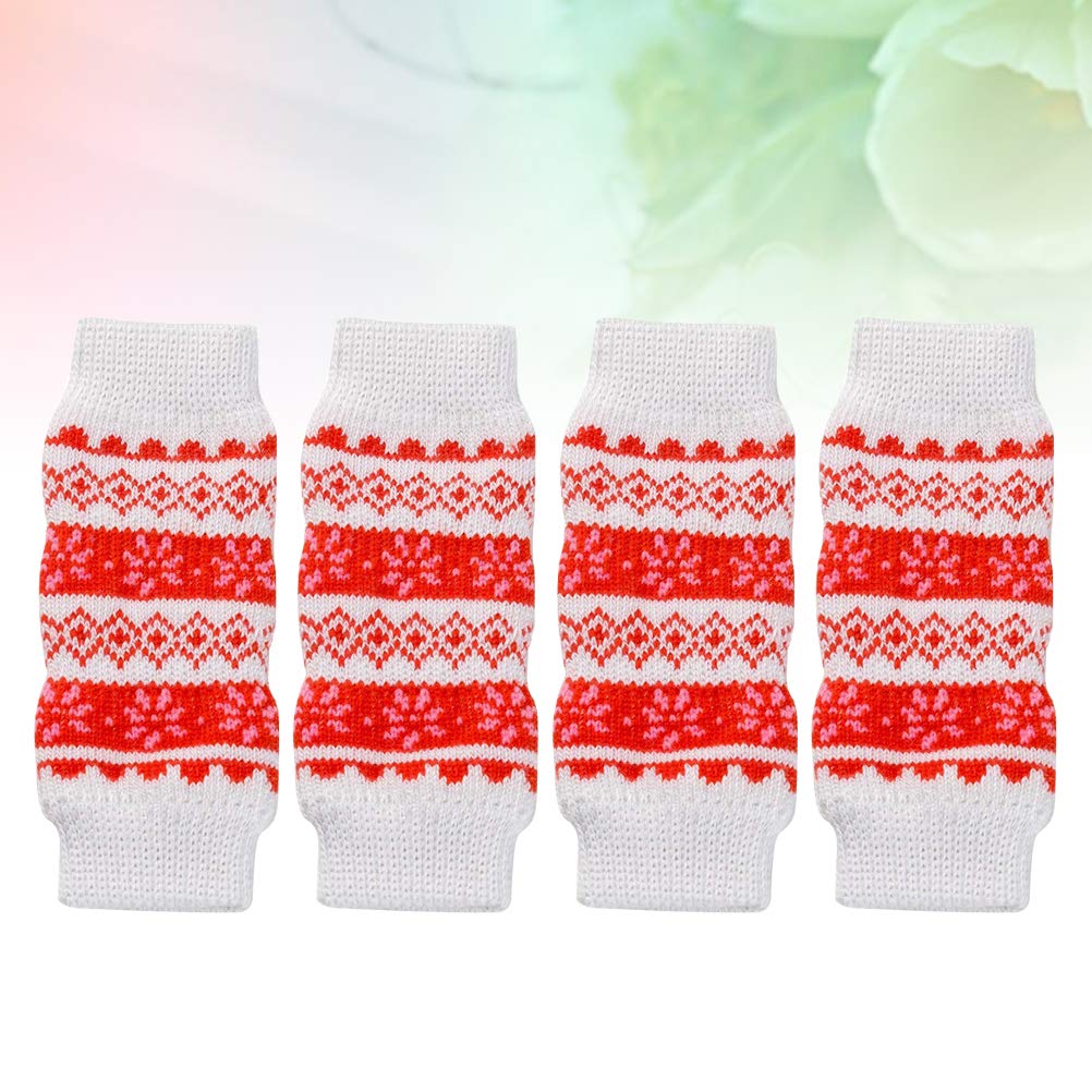4 Pcs Dog Leg Protector Brace - Warm & Supportive Dog Knee Wraps for Small & Large Breeds - Ideal for Arthritis, Joint Pain & Cold Weather Protection - Perfect for Indoor & Outdoor Use