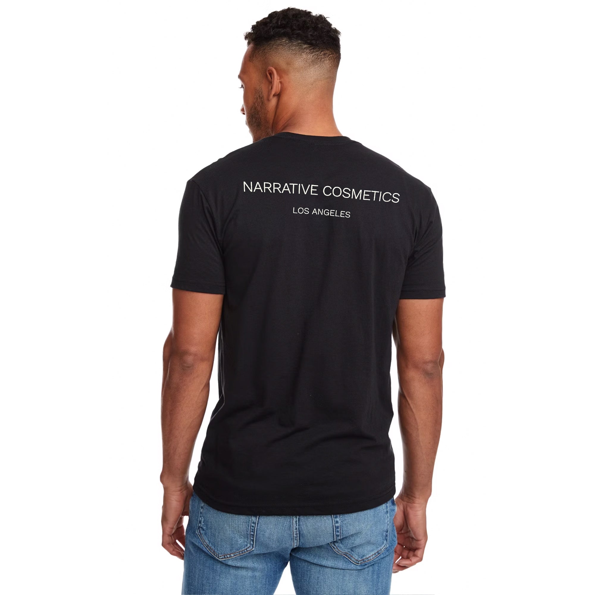 Narrative Cosmetics Black T-Shirt for Women - Soft Cotton Casual Tee for Everyday Wear, Work & Outfits