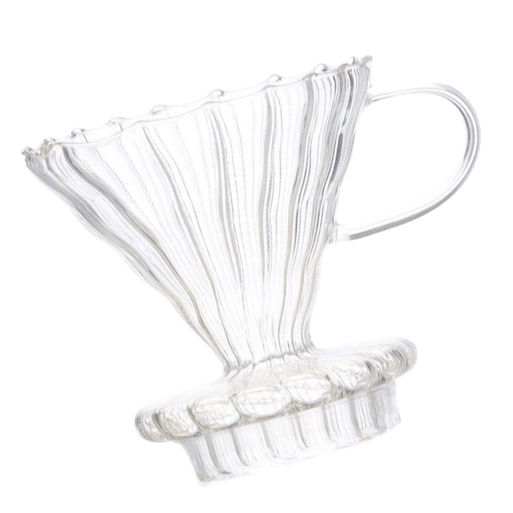 Bddalpke Glass Coffee Server - 250ml, 360ml, 600ml, 800ml Coffee & Tea Pot with Glass Funnel - Perfect for Pour Over, French Press, and Iced Tea Brewing at Home or Cafe