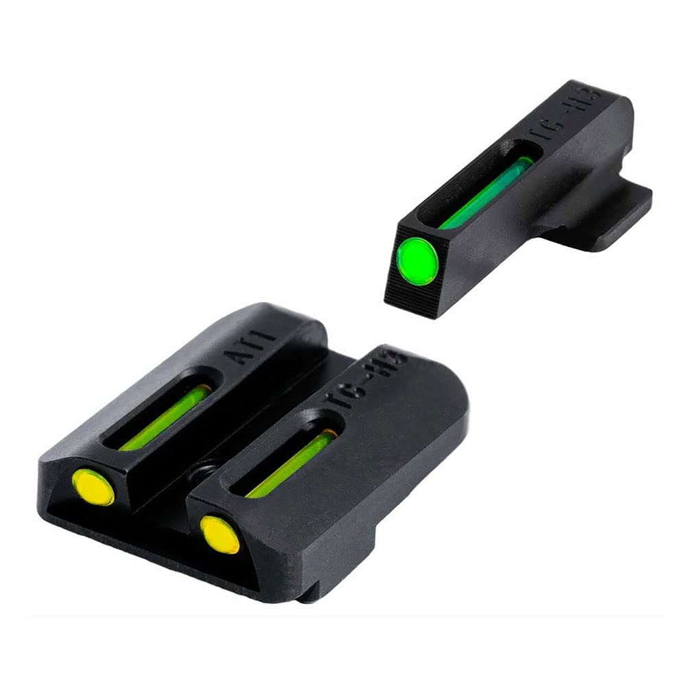 TRUGLO TFO Tritium & Fiber-Optic Handgun Sight - Durable Snag-Resistant Glow in Dark Sights for Kahr Arms Pistols - Perfect for Low Light Shooting & Tactical Use