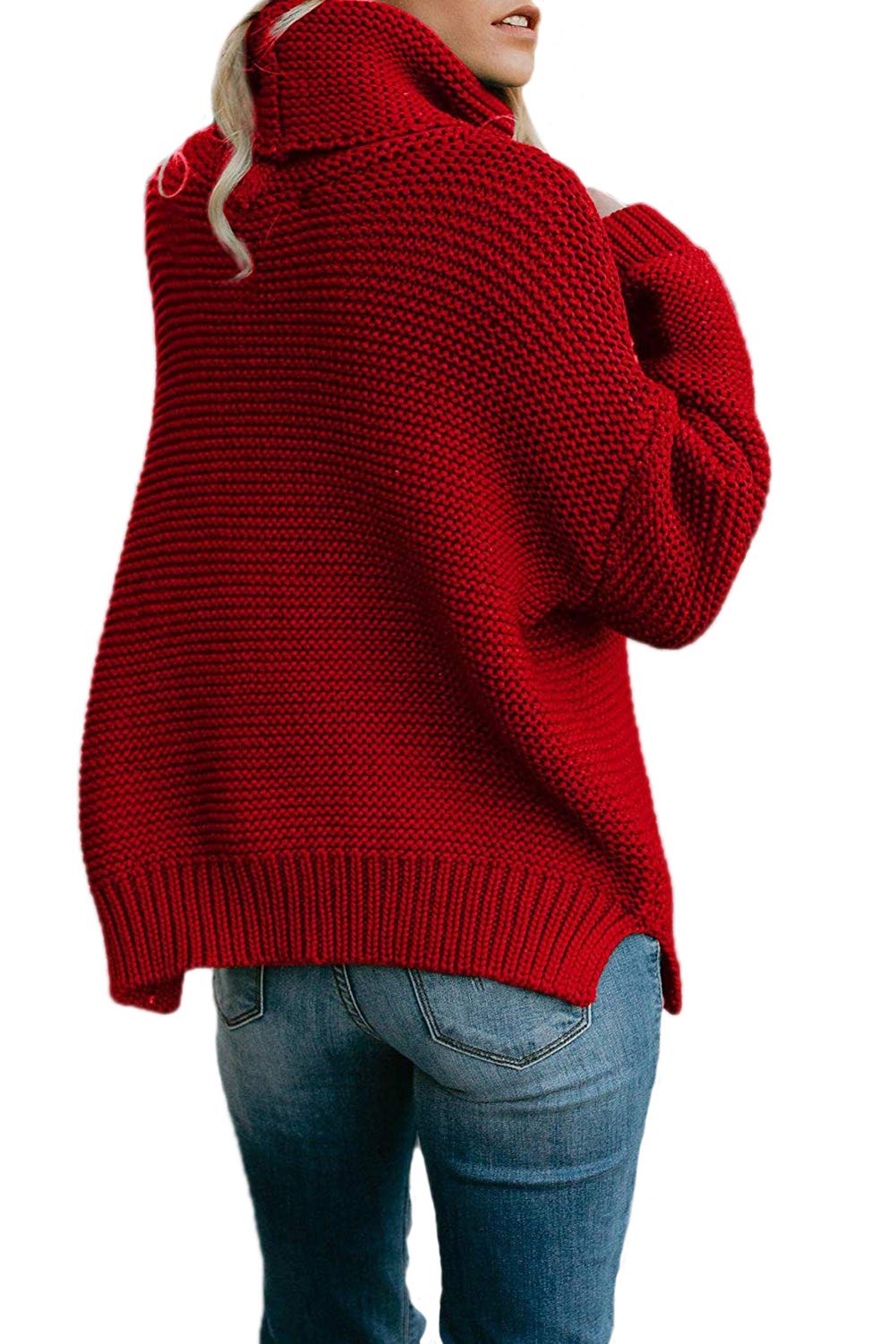 QACOHU Women's Chunky Turtleneck Sweater - Soft Long Sleeve Knit Pullover Top for Winter | Cozy Casual Wear, Office Outfits & Holiday Fashion