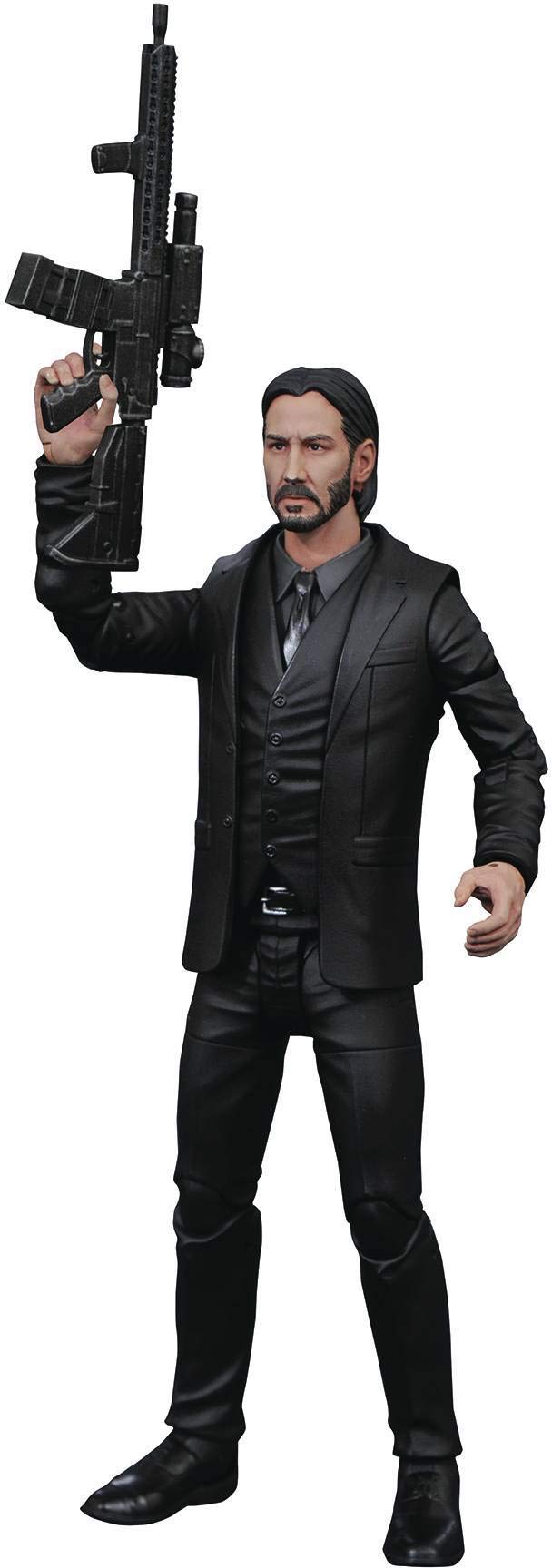 Diamond Select Toys John Wick Select: Chapter 2 Black Suit Action Figure - 7-Inch Collectible Movie Figure with Accessories - Perfect for Display, Gifts & Action Figure Collectors