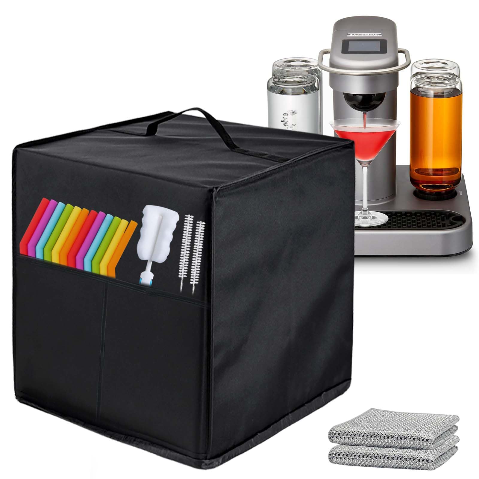 Bartesian Cocktail Machine Dust Cover - Waterproof & Breathable 5-Pack for Bartesian, Beverage & Mixed Drink Machines - Perfect for Home Bars, Parties & Kitchen Protection