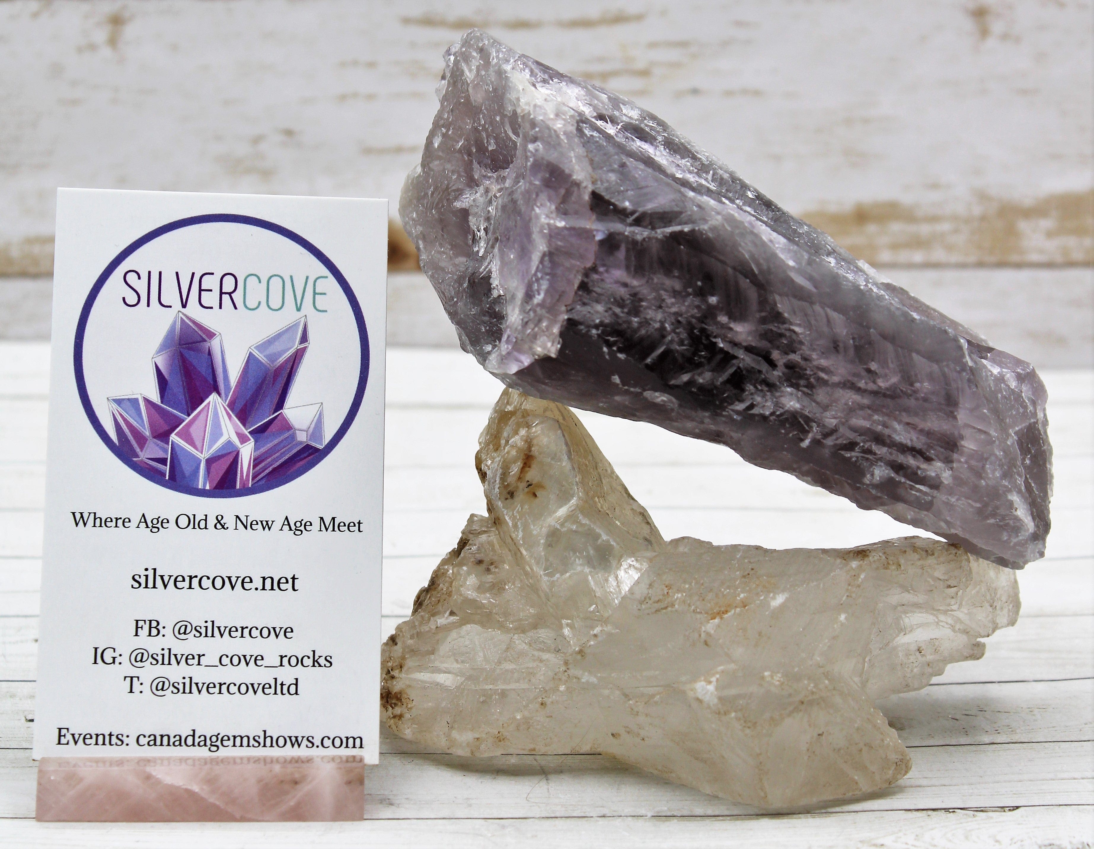 Natural Amethyst Healing Wand - Genuine Bahai Crystal for Meditation, Energy Work & Chakra Balancing - Perfect for Reiki, Yoga & Spiritual Practices