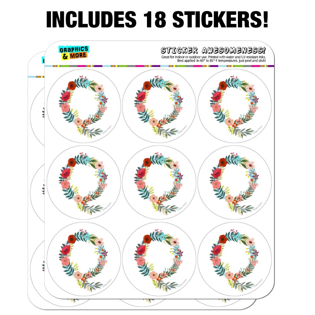 Floral Monogram Letter Q Stickers for Planners, Calendars, Scrapbooking & DIY Crafts - Perfect for Bullet Journals, Scrapbook Pages, and Handmade Greeting Cards