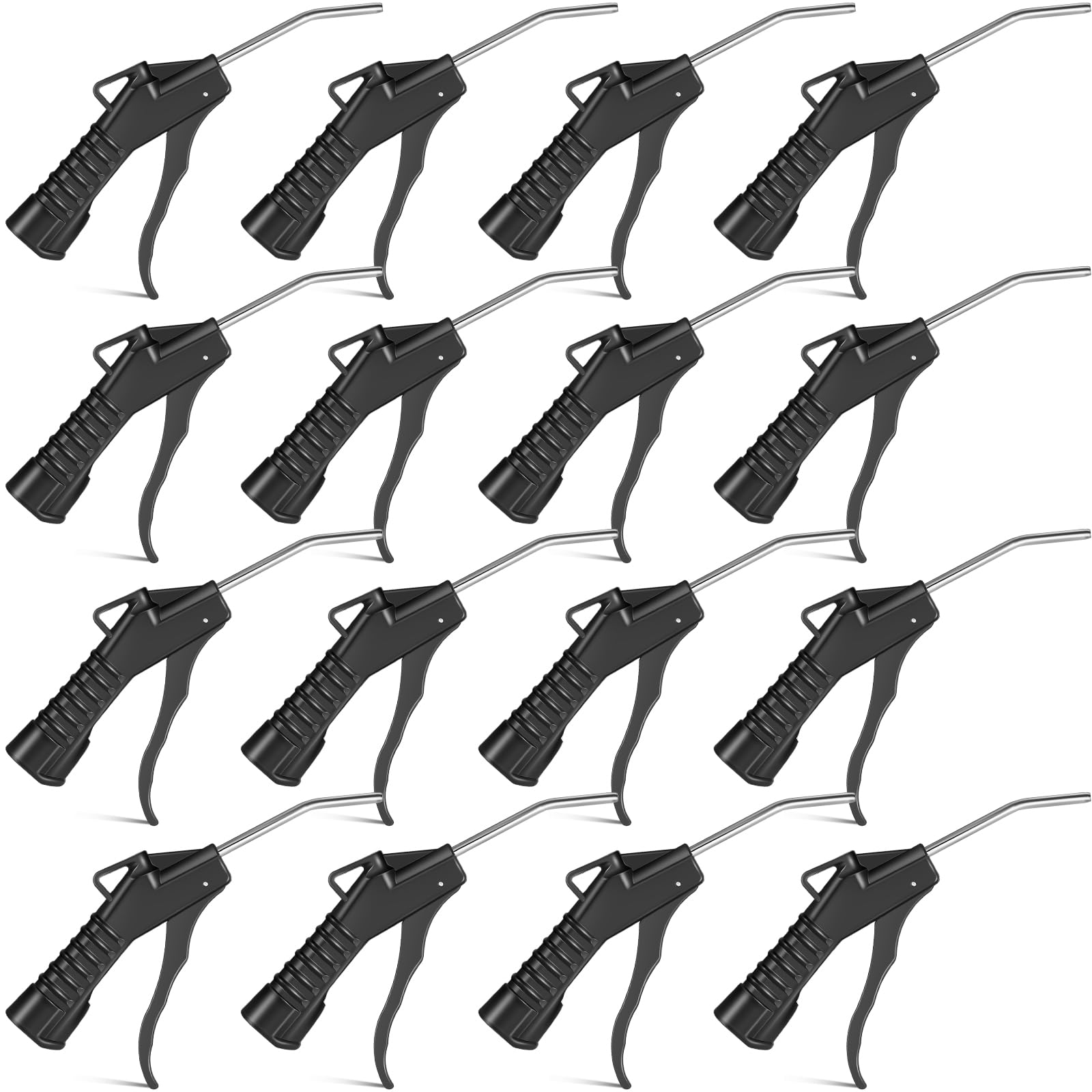 Honoson 8-Piece Power Air Nozzle Blower Gun Kit with Pistol Grip - High Pressure Air Blow Tool for Compressor - Industrial & Home Mechanics Accessories (Black) - Perfect for Dust Cleaning, Drying, and Workshop Maintenance