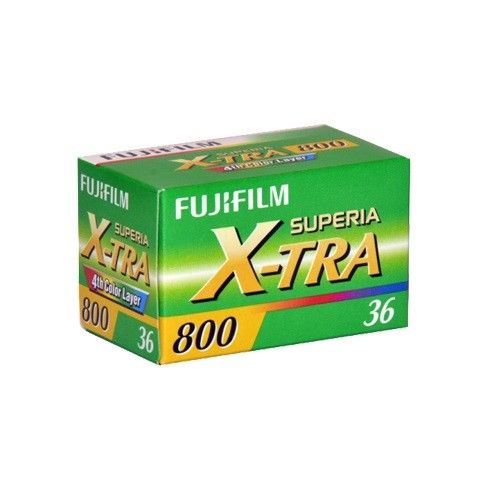 Fuji Superia X-TRA 800 35mm Color Negative Film (Single Roll, Exp 02/2016) - Perfect for Low Light Photography & Vintage Film Effects