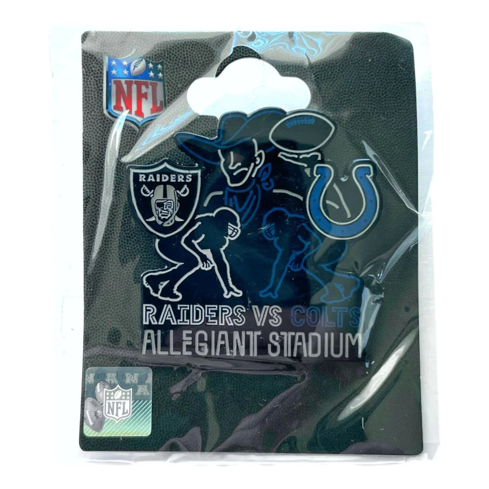 Las Vegas Raiders 2020 Inaugural Season Limited Edition Game Day Pin - Commemorative Collectible for Raiders vs. Colts Match | Perfect for NFL Fans, Sports Memorabilia Collectors, and Game Day Souvenirs