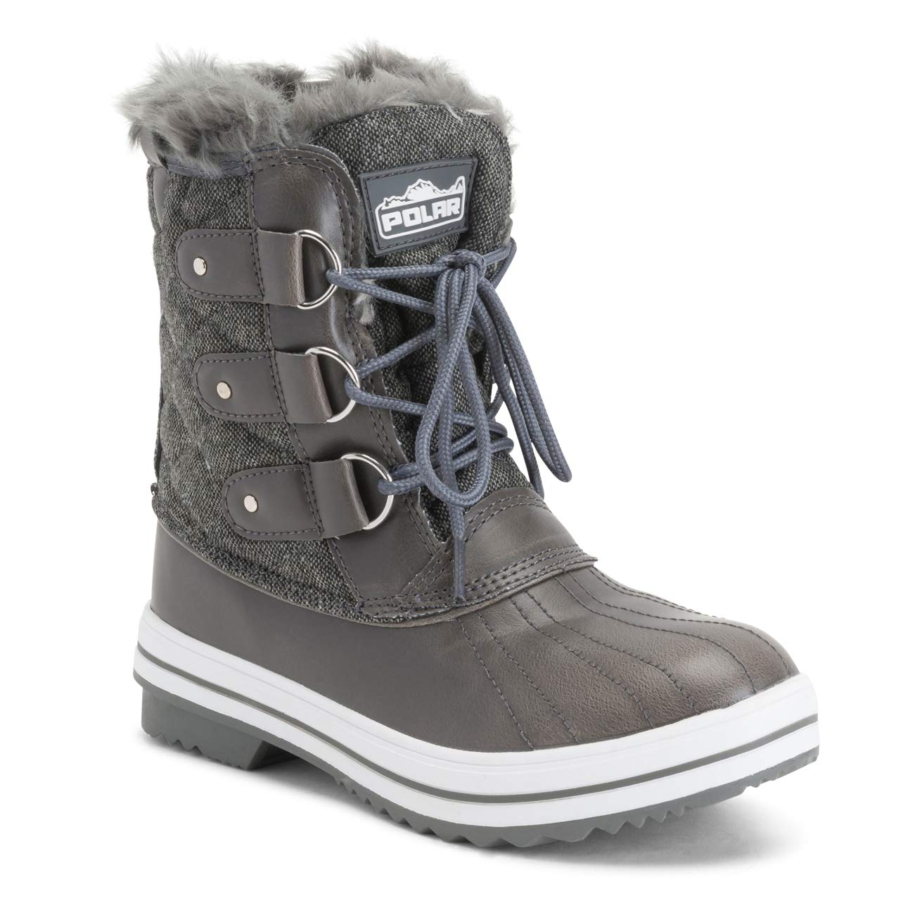 Polar Products Women's Quilted Snow Boots - Waterproof Winter Boots for Snow & Rain - Warm & Comfortable for Outdoor Activities, Hiking & Cold Weather