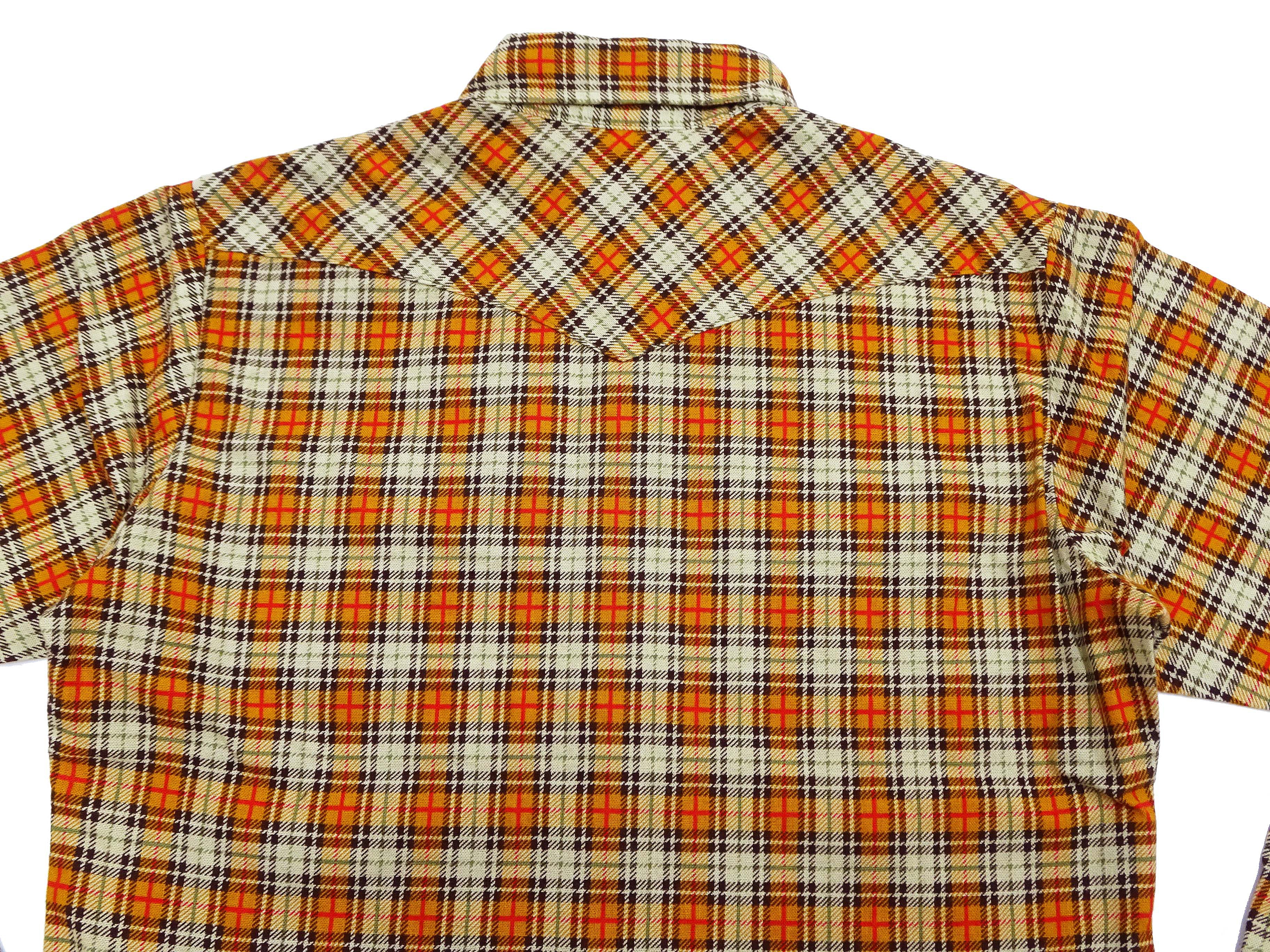 TOYS McCOY Taxi Driver Shirt for Men - Vintage Long Sleeve Western Snap Button Plaid Shirt (TMS2404) in Yellow | Casual Wear, Cowboy Style, Retro Fashion Outfit