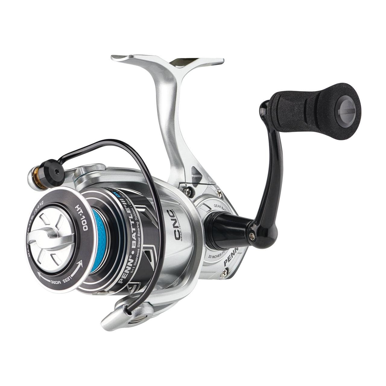 Penn Battle III DX Spinning Reels - High Performance Saltwater Fishing Reel for Surf, Pier & Offshore Angling | Durable Graphite Body & Smooth Drag System | Ideal for Saltwater Fishing, Surf Casting & Boat Fishing