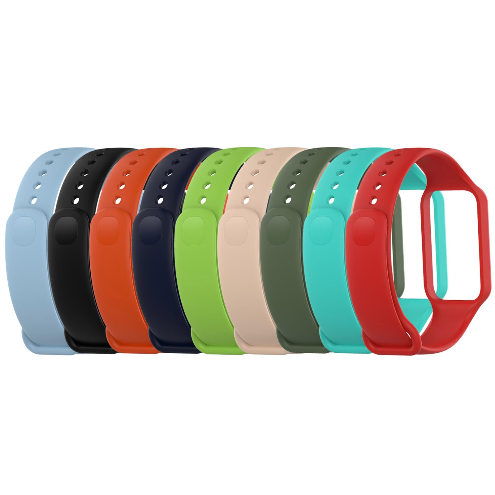 Chofit Replacement Bands for Xiaomi Smart Band 8 Active - Soft Silicone Sport Strap, Colorful Wristband Compatible with Mi Band 8 Active - Perfect for Running, Gym Workouts & Daily Wear