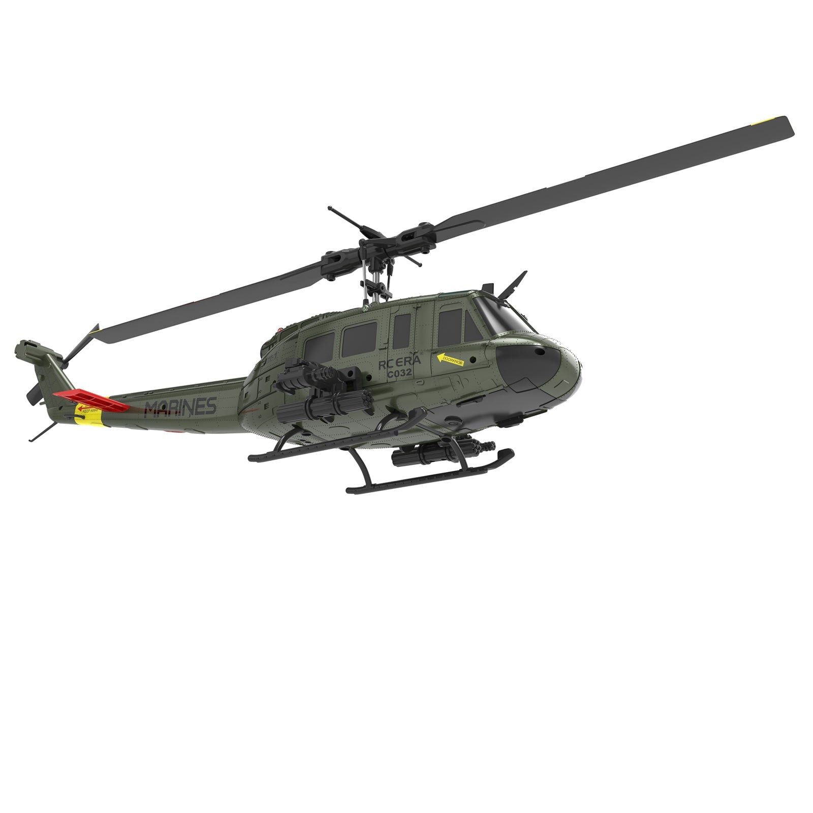 RC ERA C032 UH-1 Huey 6 Channel Brushless RC Helicopter with Gyro - 3D Flight Capable - Remote Control Helicopter for Adults & Hobbyists - Perfect for Outdoor Flying, Aerial Photography & RC Enthusiasts