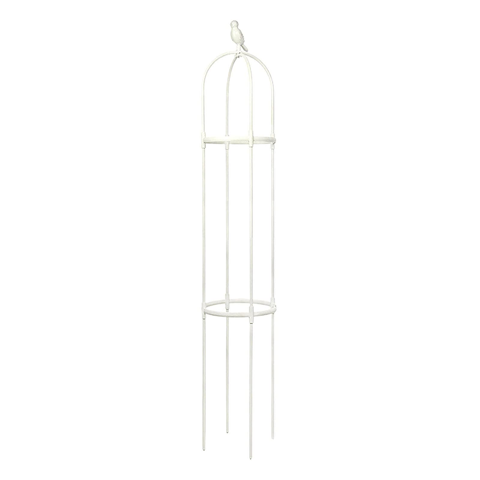 Becoler Heavy-Duty Garden Plant Cages - Sturdy Tomato Plant Support for Indoor & Outdoor Use - White Plant Cage for Patio, Lawn & Garden - Perfect for Cloning Domes and Vegetable Supports
