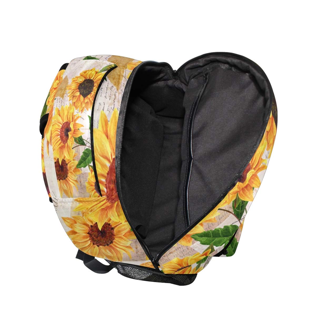 **AUUXVA Retro Sunflower Backpack - Large Waterproof School Shoulder Bag for Students, Teens, Boys & Girls - Durable Laptop Bookbag & Daypack for School, College, Travel & Outdoor Activities**