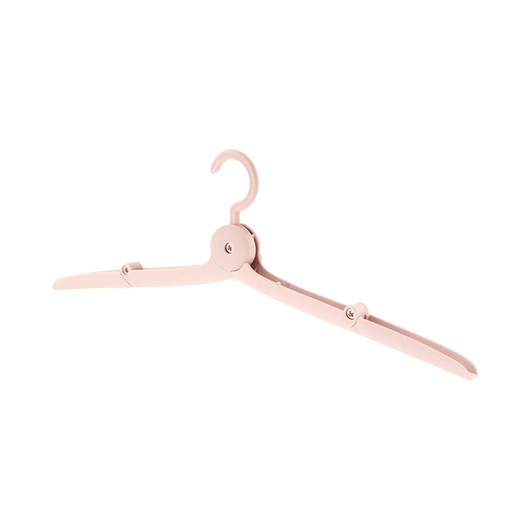 Portable Folding Travel Hanger - Multi-Functional Clothes Drying Rack for Camping, Hotels & Outdoor Use | Compact Storage Solution (Pink) - Perfect for Backpacking, Road Trips & Small Space Living