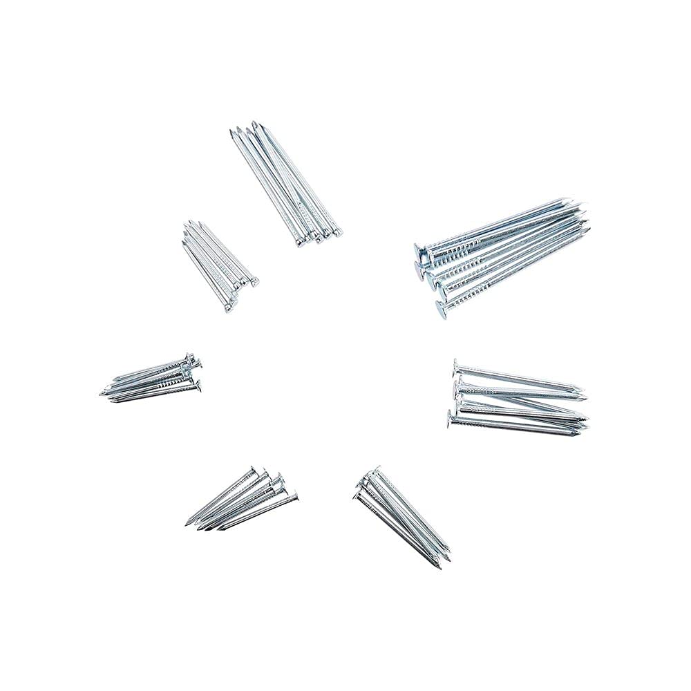 DIY DIYC-12343 Heavy Duty Picture Hanging Nails Kit - 300 Pcs Durable Hardware Nails for Wall Decor, Photo Frames & Home Improvement Projects