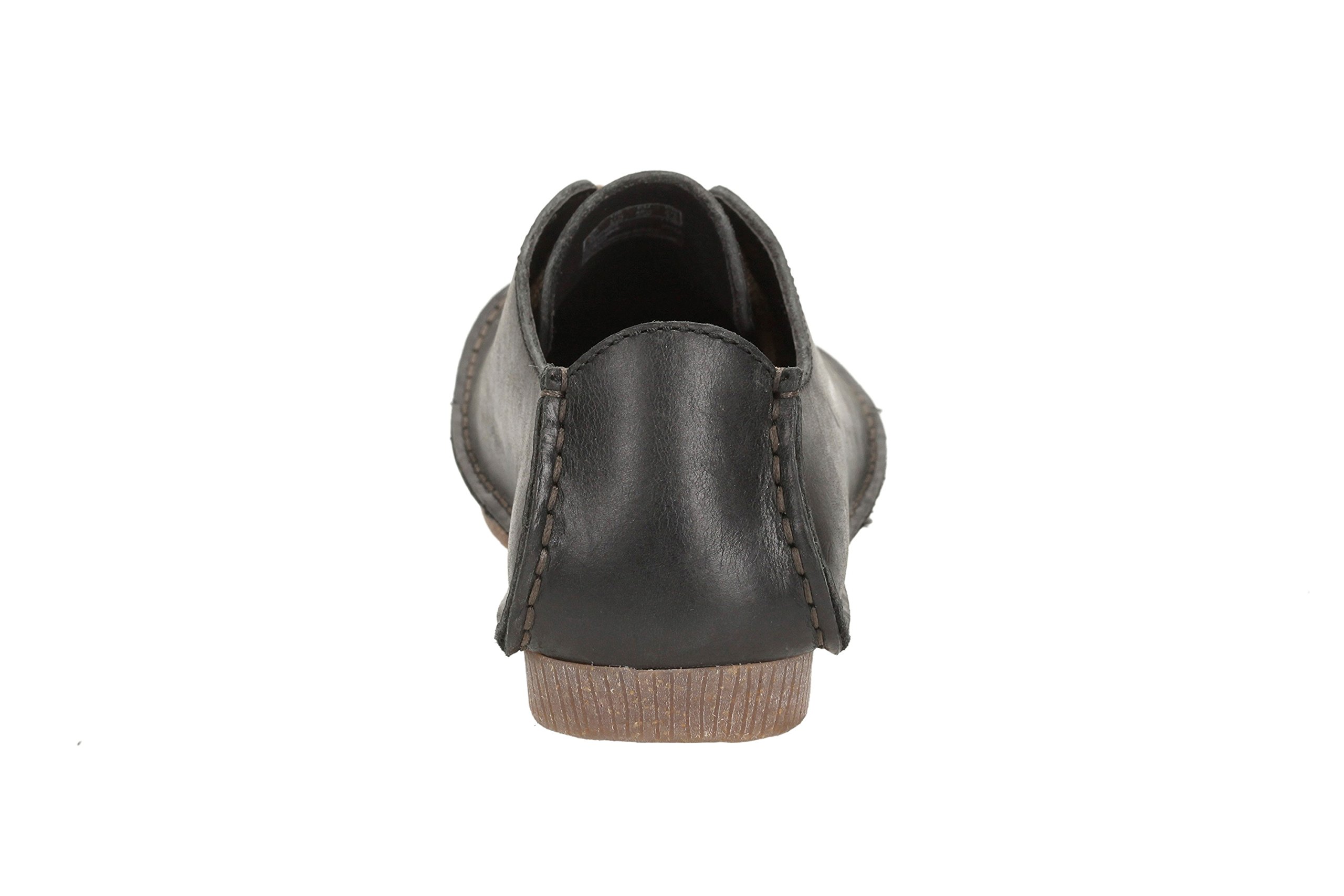 Clarks Women's Black Leather Derby Shoes Size 6.5 - Comfortable & Stylish for Work, Office & Casual Wear