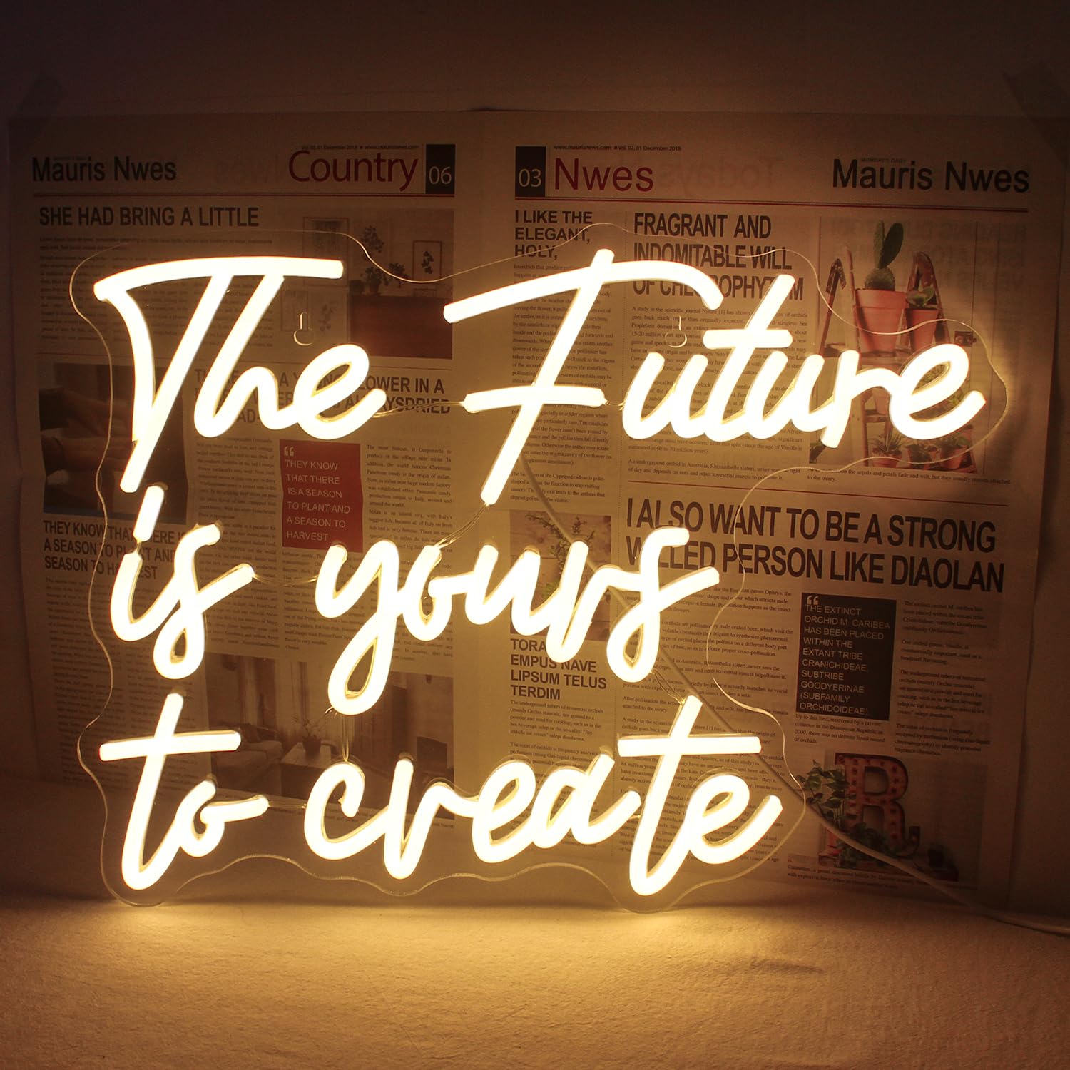 Custom Neon LED Sign - Warm White USB Powered Wall Decor for Bedroom, Living Room, Office & Kids Room | Personalized Neon Light Letters for Home & Business Decor | Perfect for Weddings, Parties & Gifts