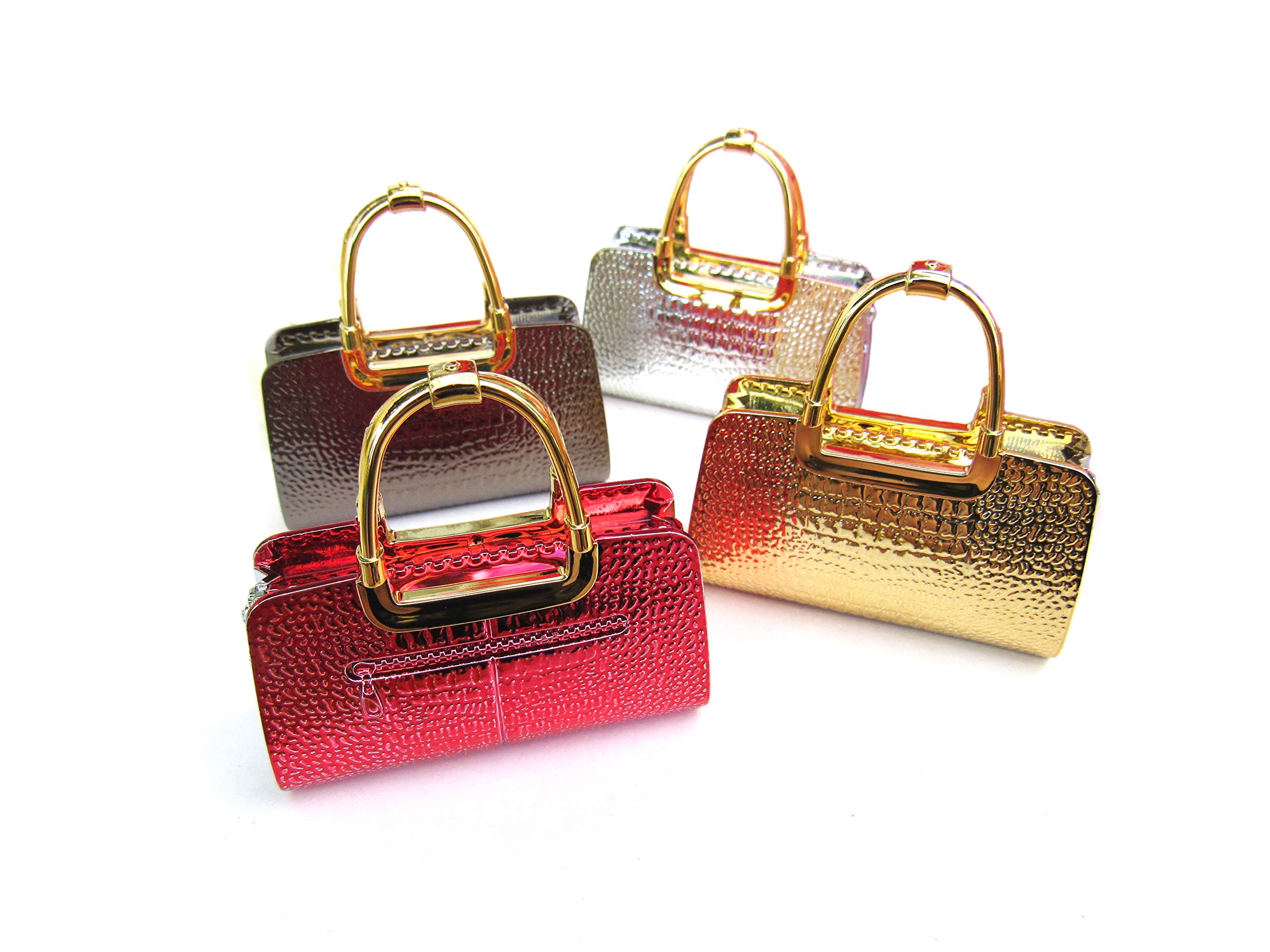 Women's Handbag Lighter - Refillable Butane Novelty (Silver) for Parties & Gifts