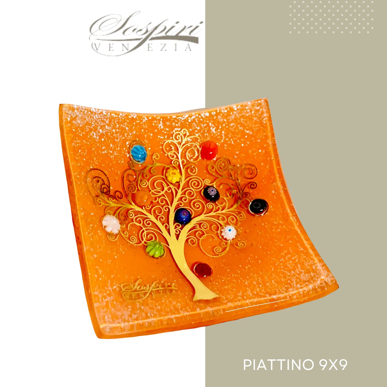 Handmade Murano Glass Decorative Bowl - 3.5
