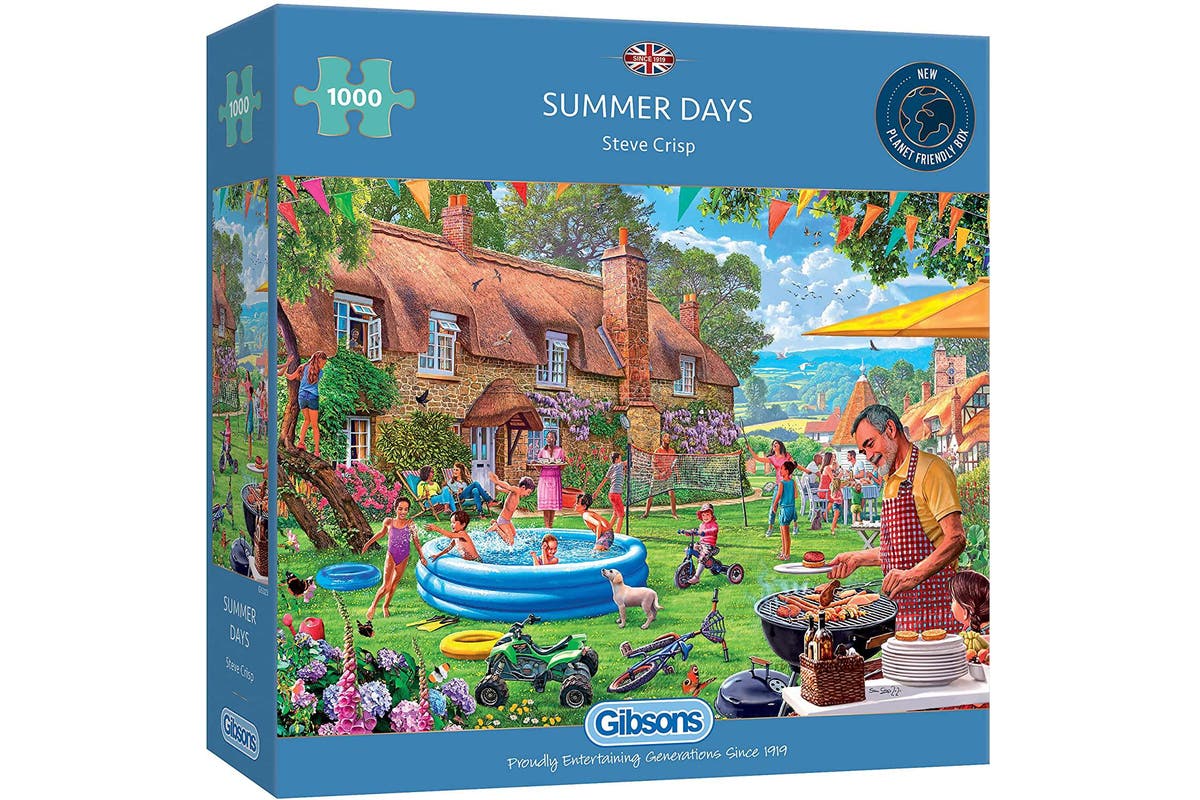Gibsons 1000-Piece Jigsaw Puzzle - Summer Days Landscape - Premium Quality Puzzle for Adults & Families - Perfect for Relaxation, Home Decor & Gift Giving