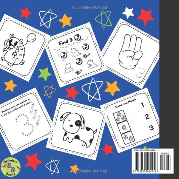 Happy Birthday Coloring and Activity Book for 3 Year Old Boys - Fun Kids Birthday Party Gifts & Learning Activities | Perfect for Birthday Celebrations, Preschool Learning & Party Favors