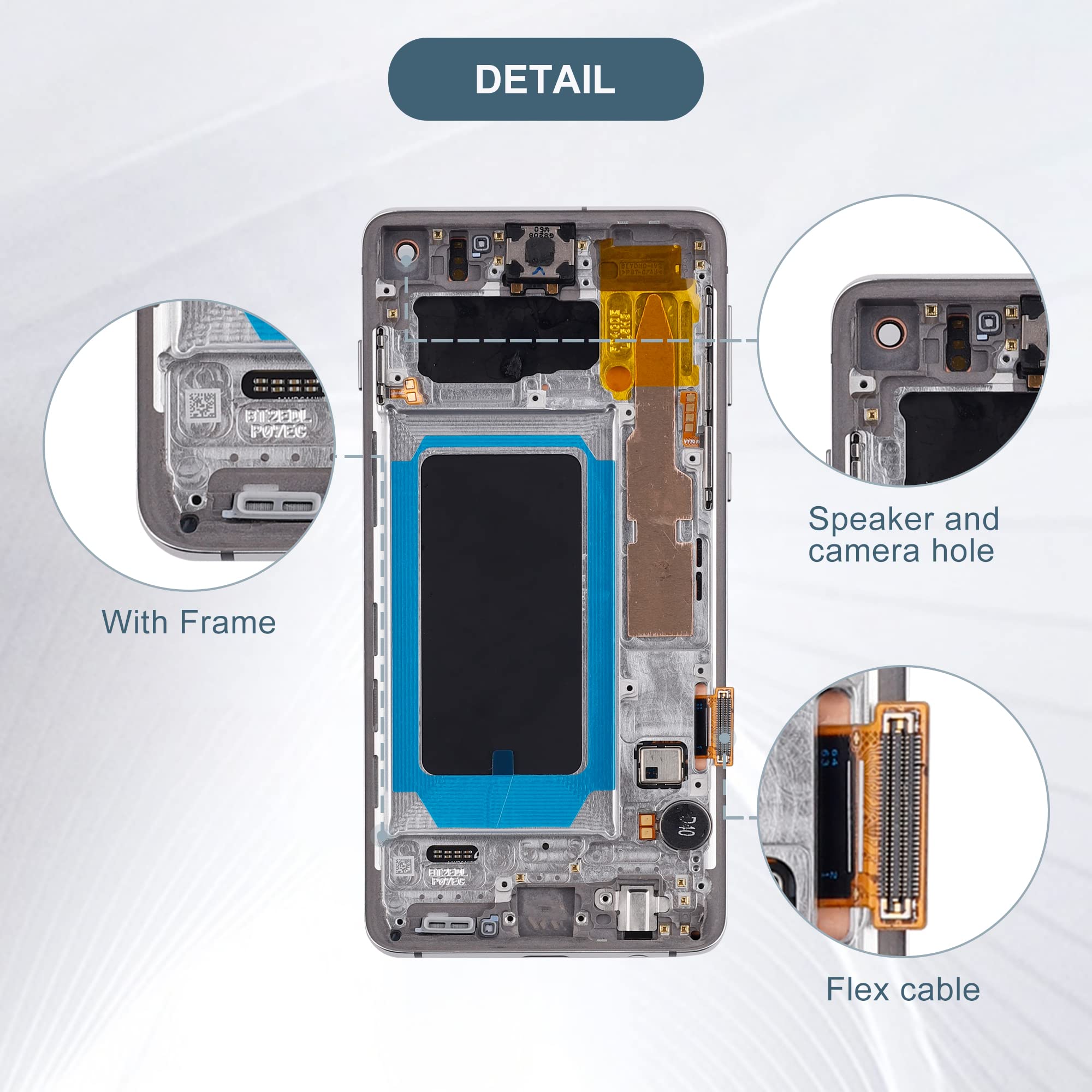 Original AMOLED Display for Samsung Galaxy S10 SM-G973U/SM-G973W - 6.1