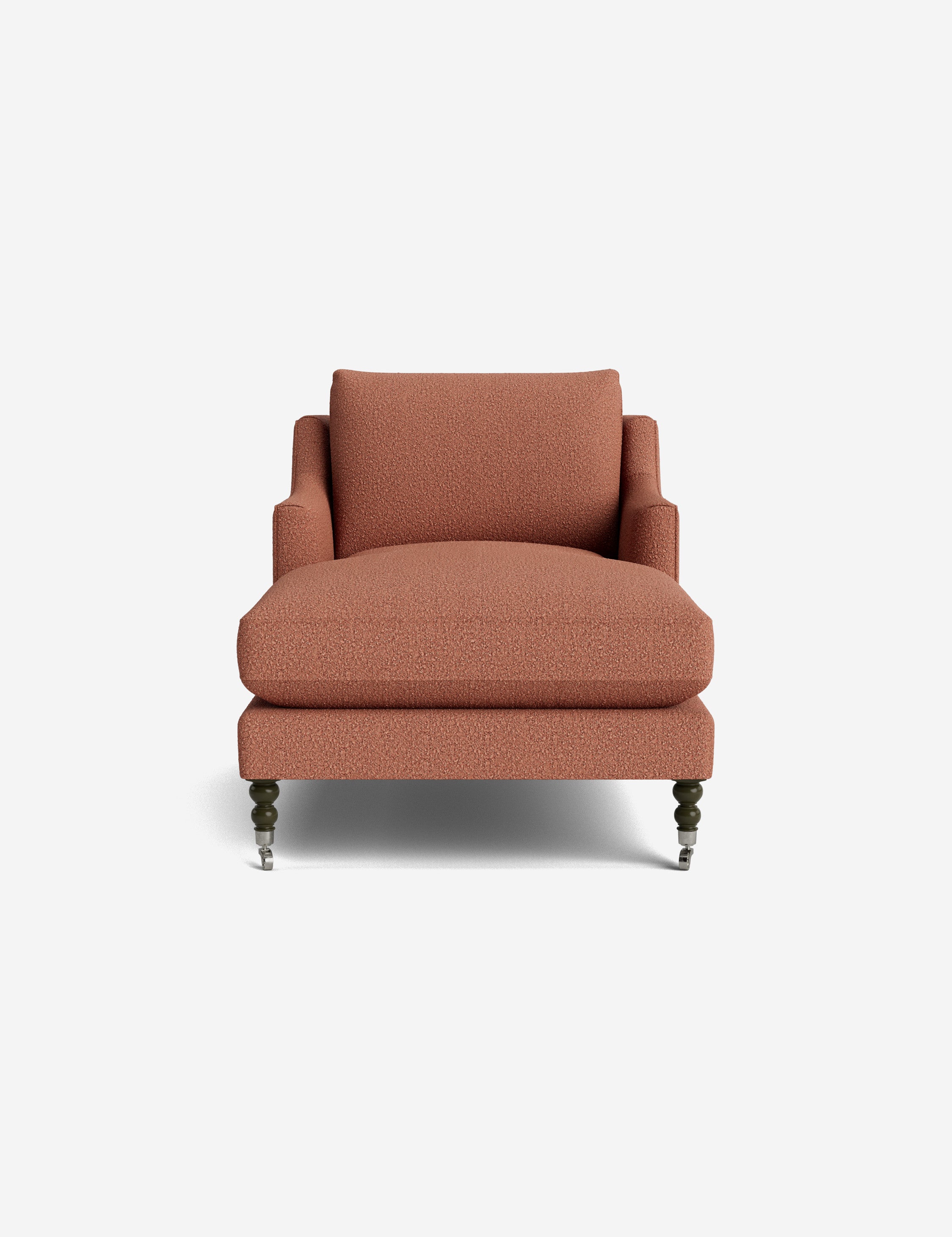 Fabienne Chaise Lounge Chair - Modern Accent Chair for Living Room, Bedroom & Office - Stylish Mid-Century Design with Upholstered Seat and Wooden Legs - Perfect for Relaxing, Reading & Home Decor