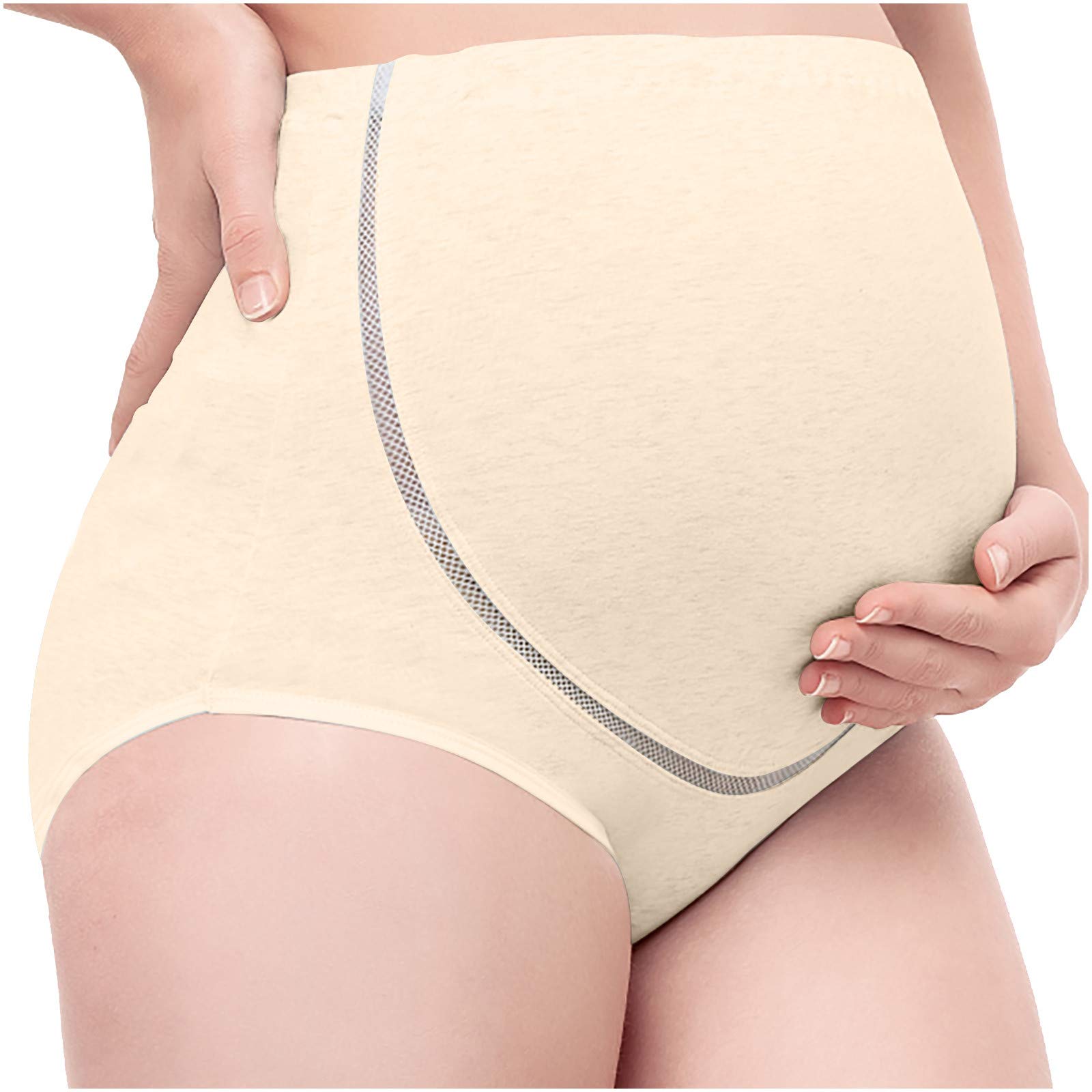 **Seeyeah Maternity Jumpsuit for Women - High Waist Pregnancy Underwear with Adjustable Elastic Waistband - Comfortable Maternity Panties for Everyday Wear & Postpartum Recovery**