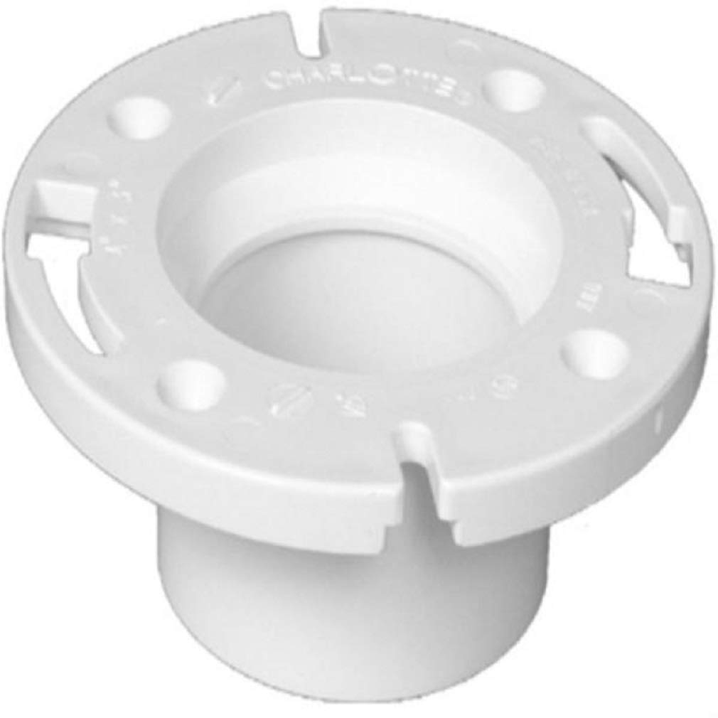 3 x 4-Inch PVC DWV Schedule 30 Closet Flange - Heavy Duty Drain Pipe Fitting for Toilet Installation & Bathroom Plumbing Repairs