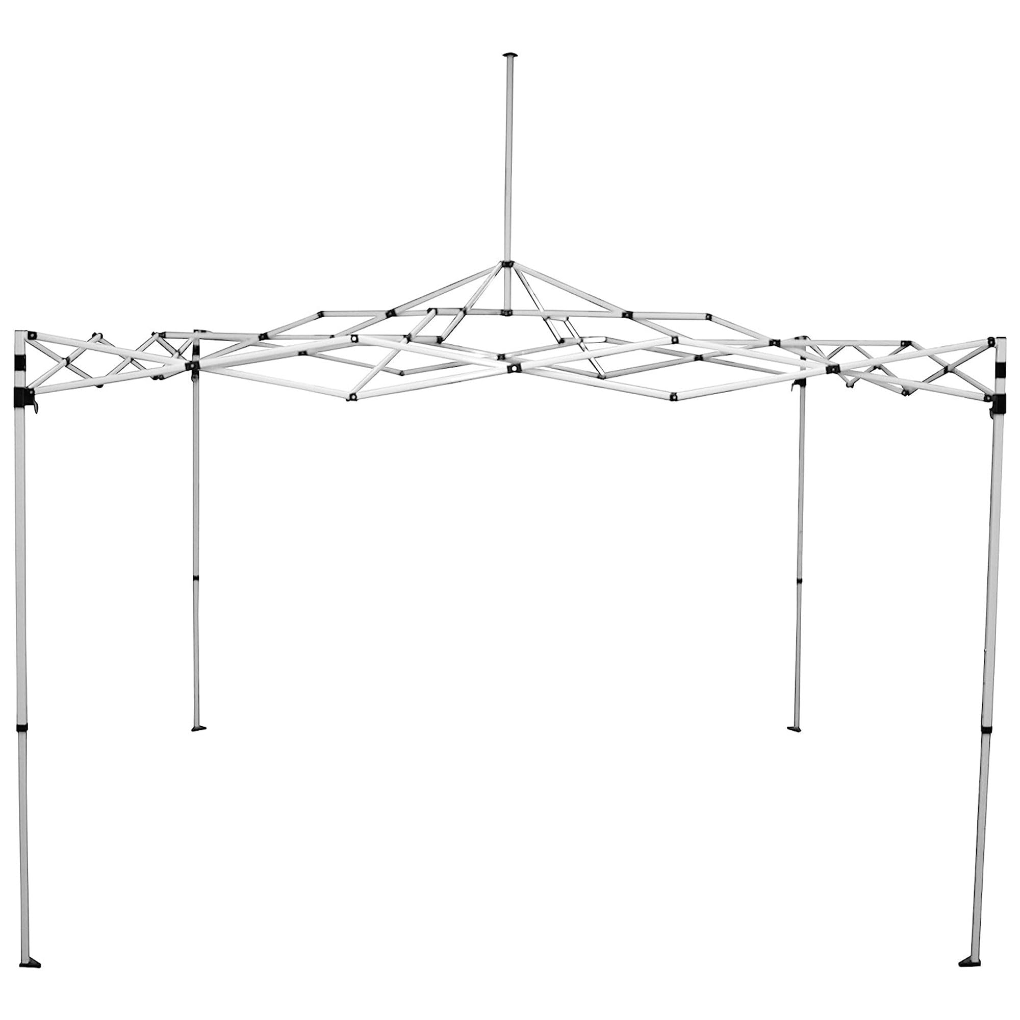 12x12 FT Instant Pop Up Canopy Tent with Adjustable Height - Steel Frame & Polyester Top for Outdoor Events, Parties, Camping & Beach - Blue Shelter for Sun Protection