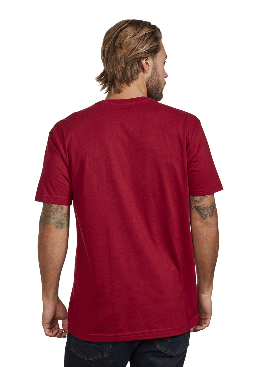 OG Script Eco Repreve® Recycled T-Shirt - Cardinal Red & White - Sustainable Comfort for Casual Wear & Outdoor Activities