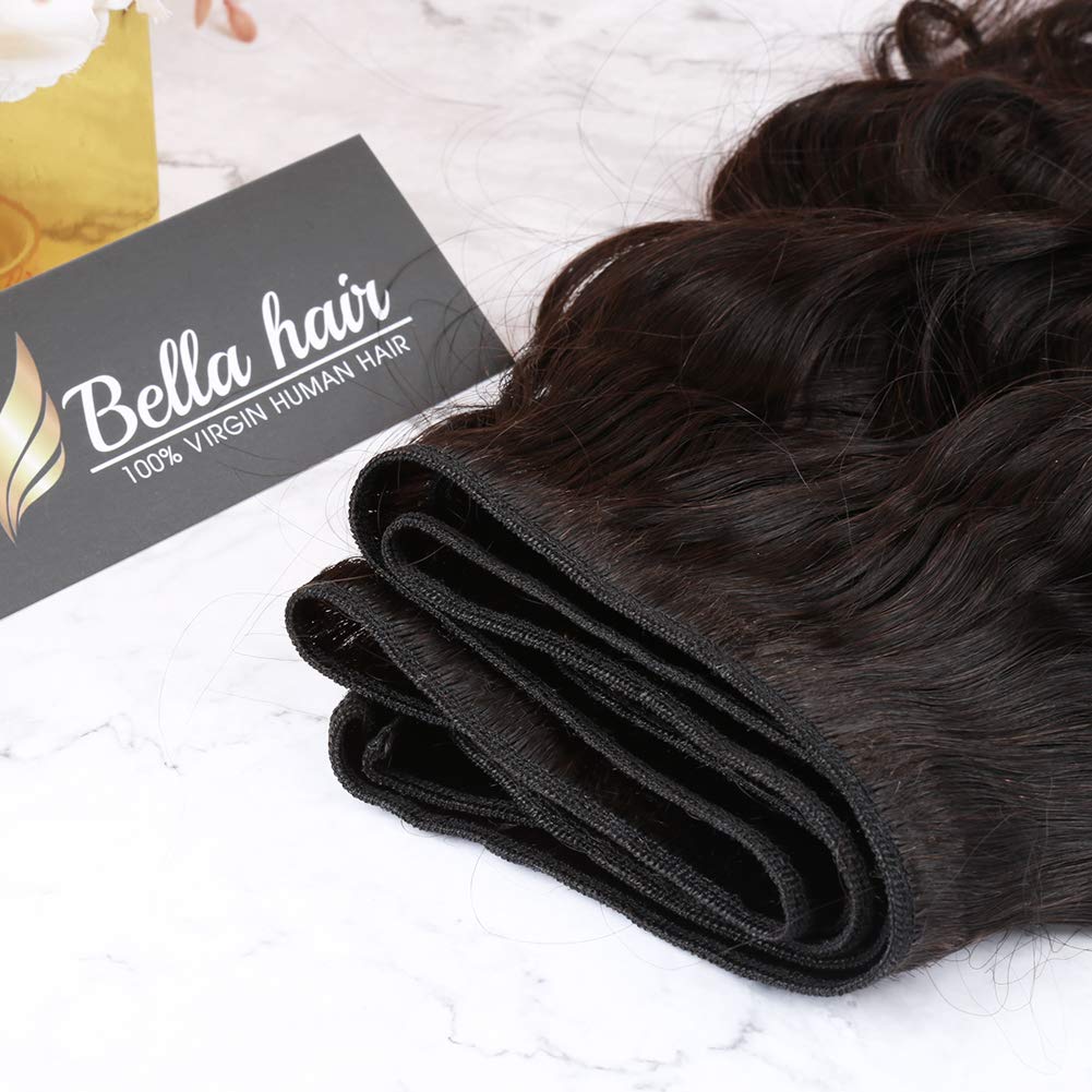 Bella Hair 100% Human Virgin Hair Weave - 3 Bundles Deep Wave Loose Wave Hair Extensions 12-30 Inch Natural Black Color for African American Women | Perfect for Daily Styling, Special Occasions & Protective Hairstyles