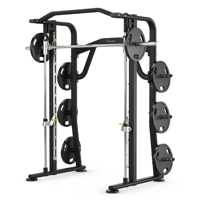 Vision Fitness Smith Machine PL62 - Heavy Duty Home Gym Equipment for Strength Training & Weightlifting | Perfect for Home Gyms, Personal Training Studios & Fitness Centers