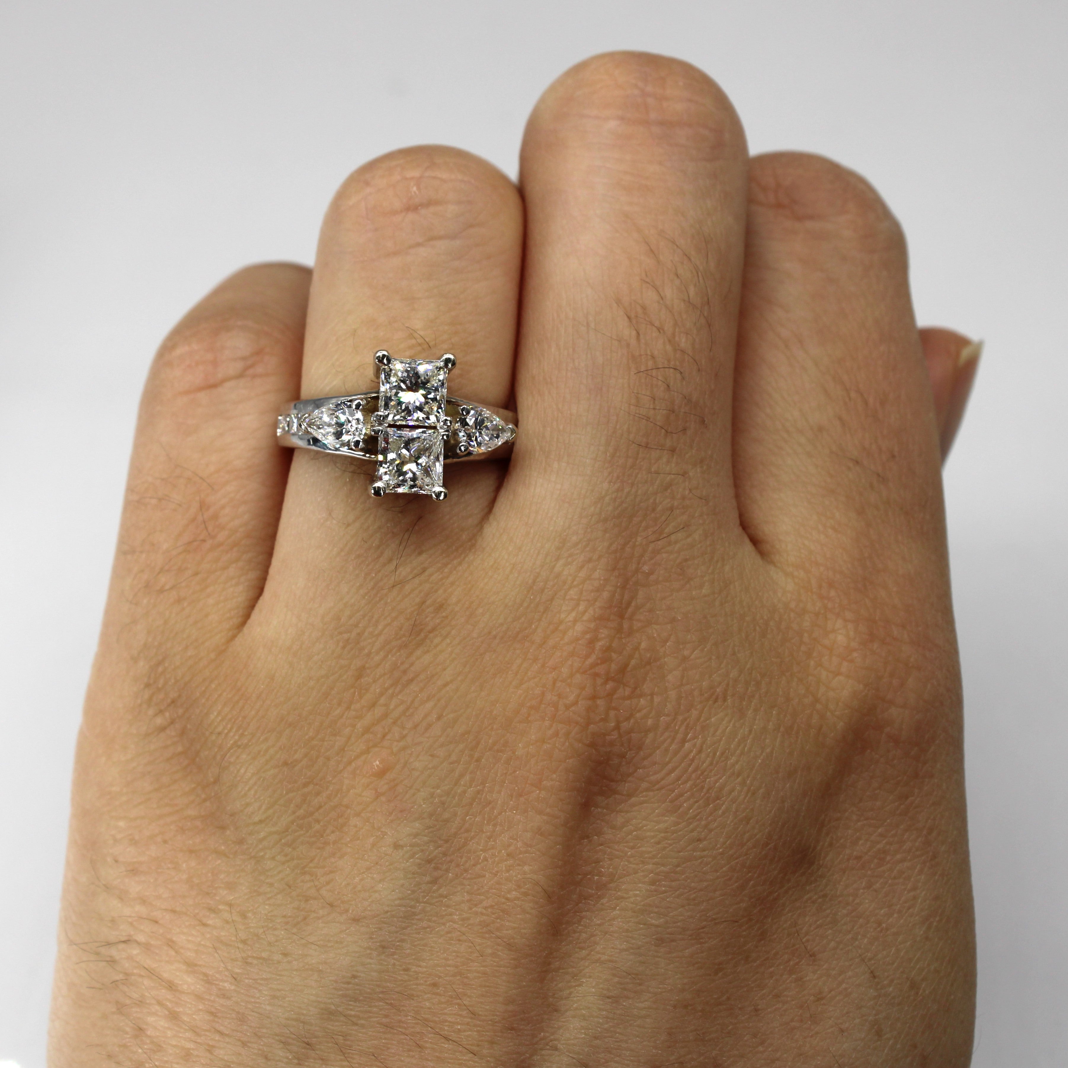 2.32ctw Multi Diamond Engagement Ring for Women - Prong Set, Size 6 | Perfect for Proposals, Anniversaries & Wedding Bands
