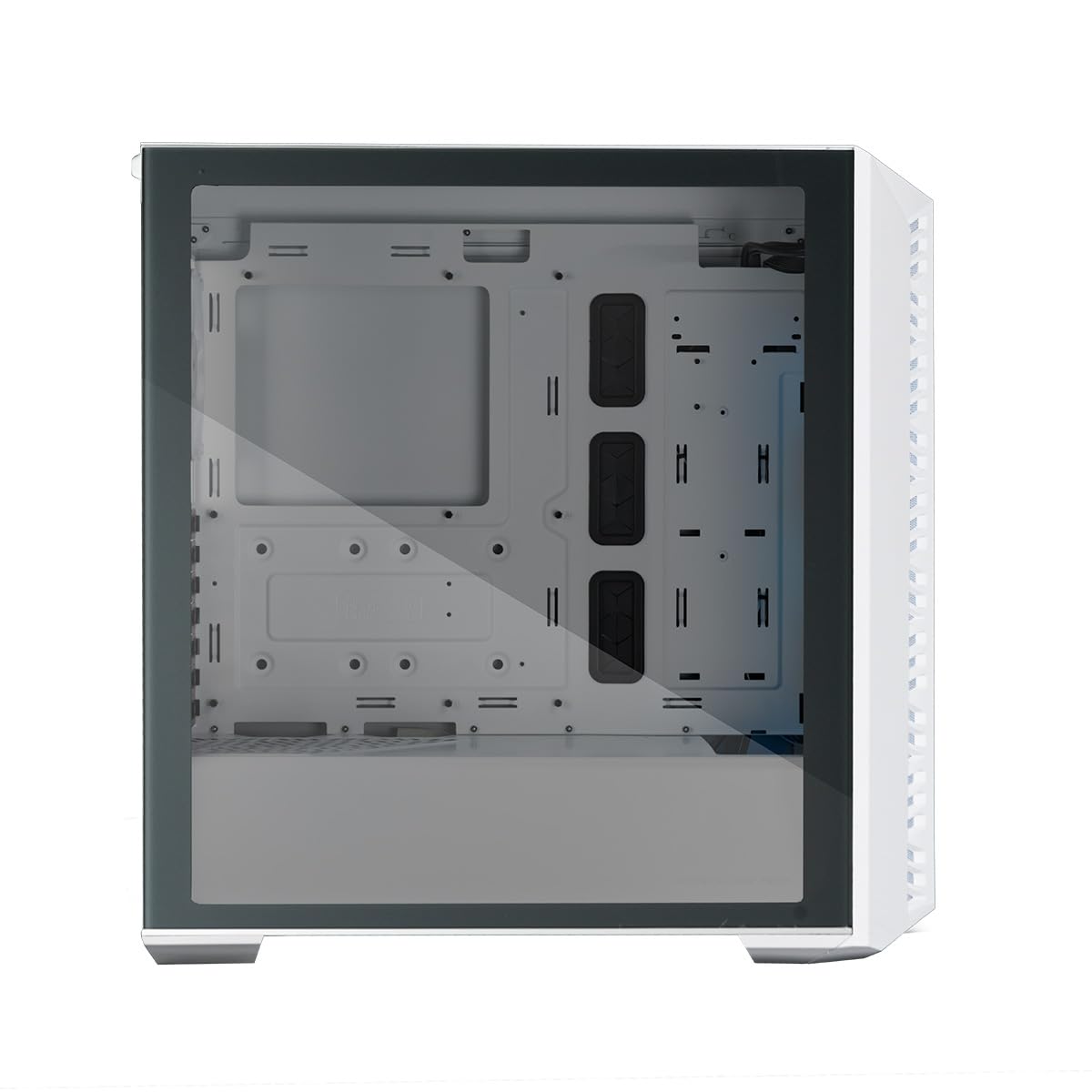 Cooler Master MasterBox 520 Mid-Tower ATX PC Case - 4 Pre-Installed ARGB Fans, Tempered Glass Front & Side Panel, Multiple Airflow Configurations, ARGB Controller (White) - Perfect for Gaming PC Builds & Workstation Setups